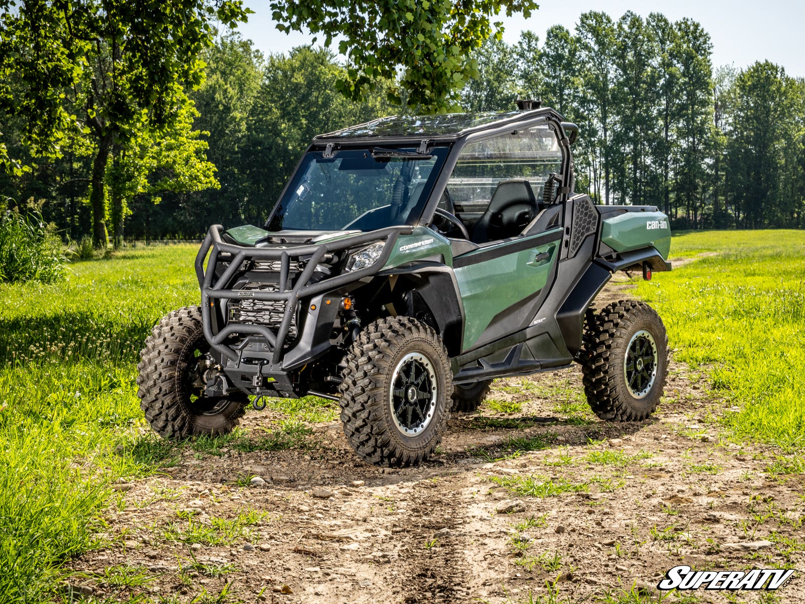 Can-Am Maverick Trail MaxDrive Power Flip Glass Windshield with Wiper - Image 4