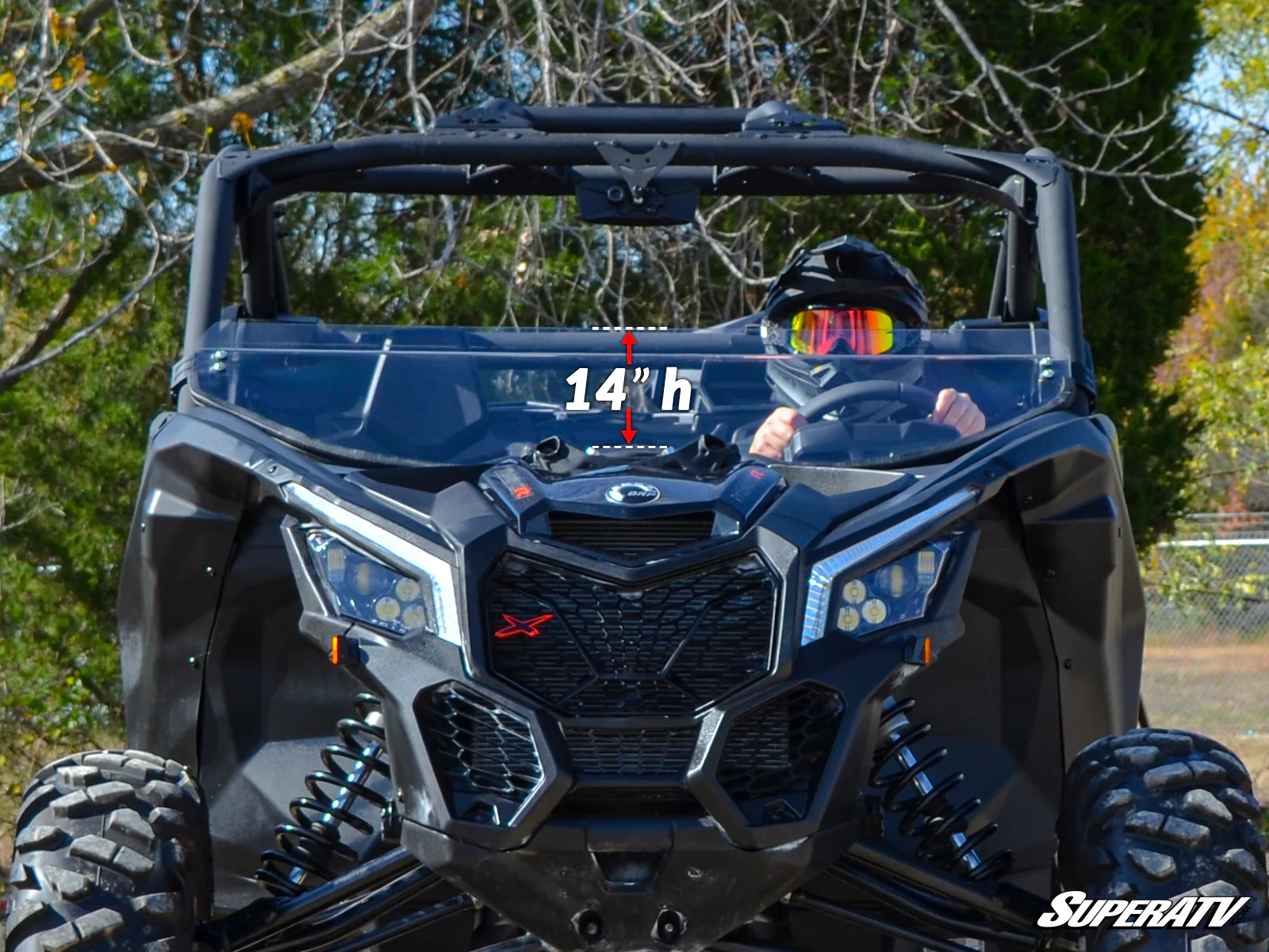 Can-Am Maverick X3 Half Windshield by SuperATV - Image 3