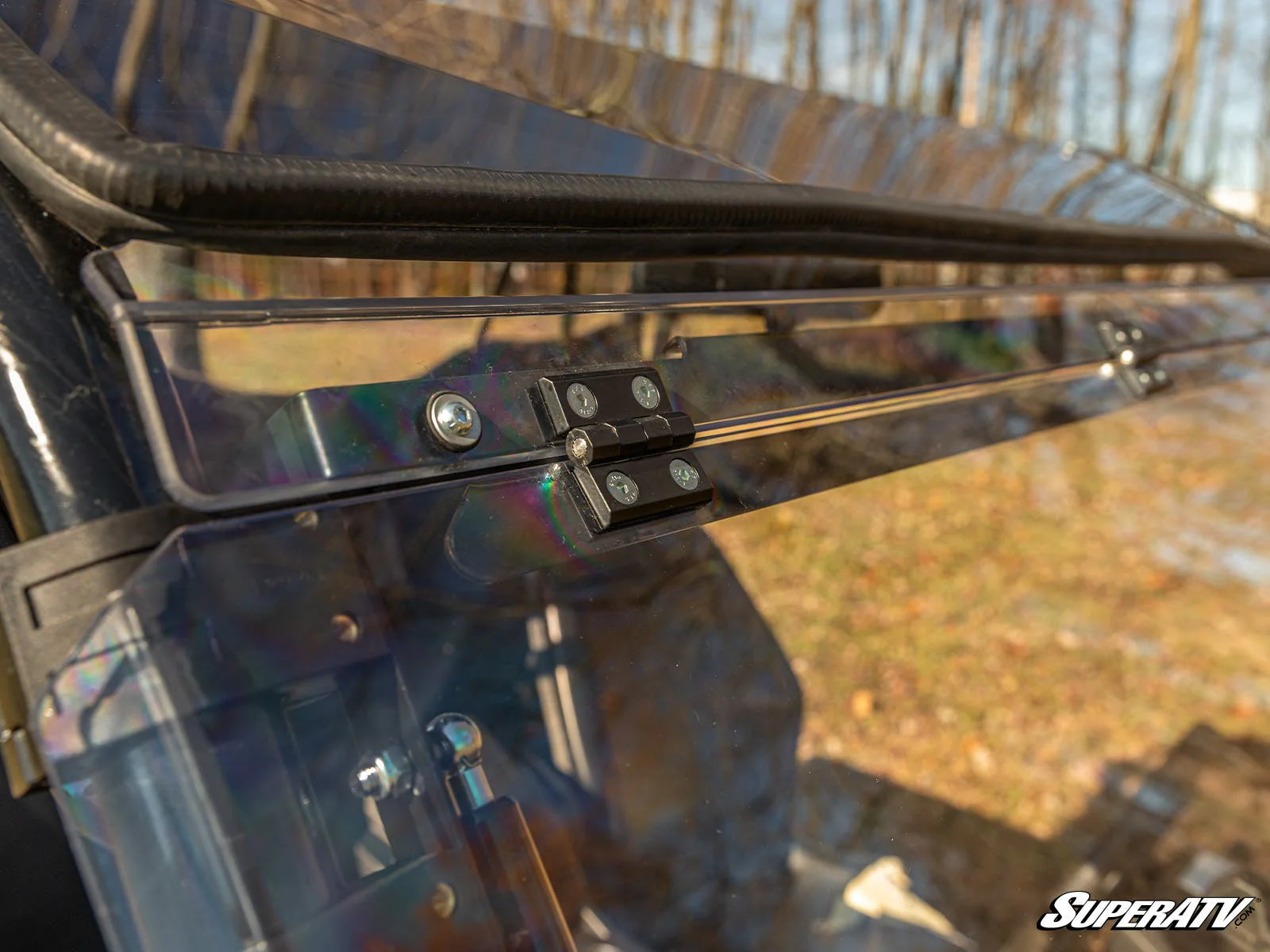 CFMOTO UForce 500 Scratch-Resistant Flip Windshield - Image 6