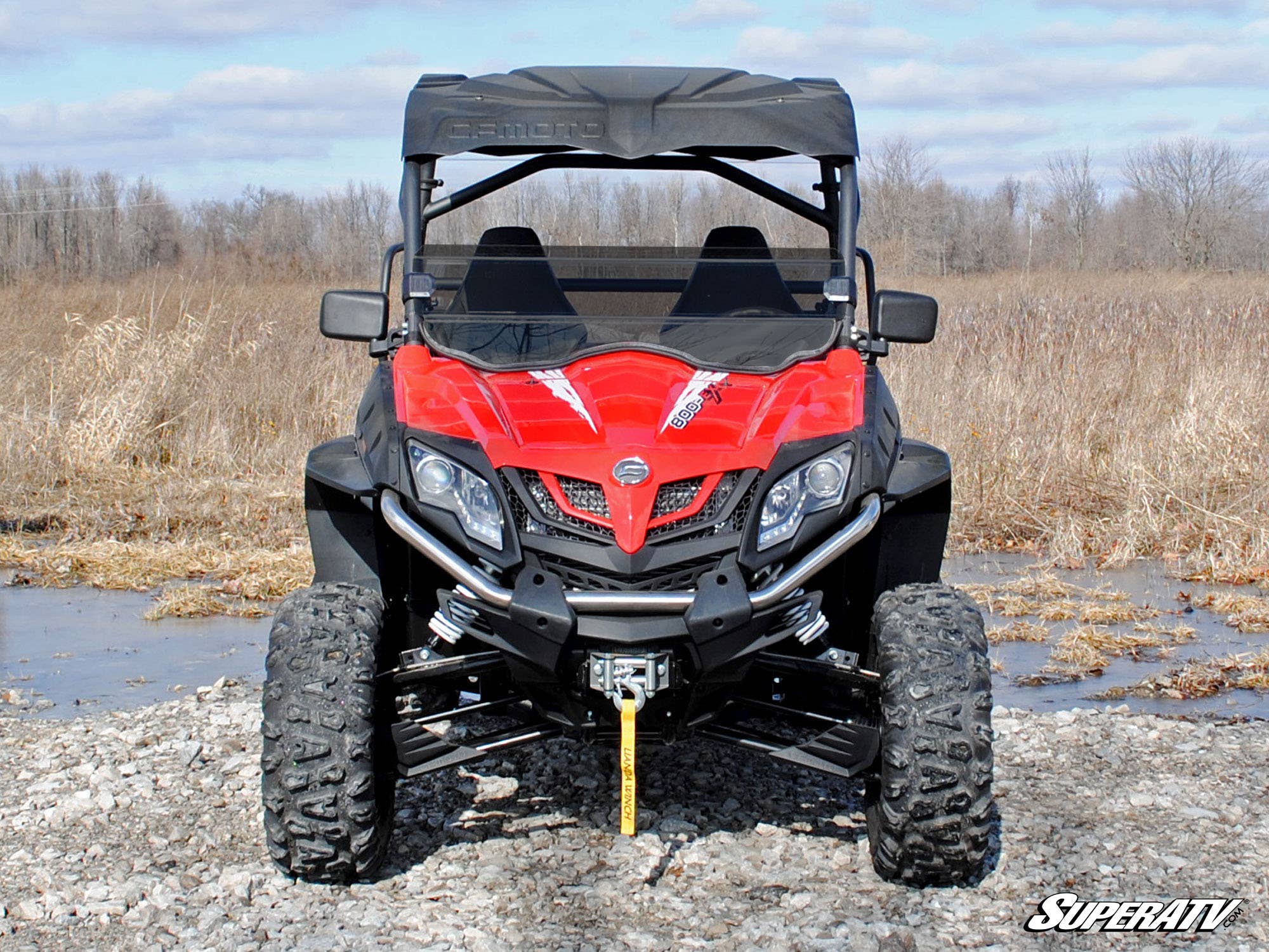 CFMOTO ZForce 1000 Scratch-Resistant Half Windshield - Image 2