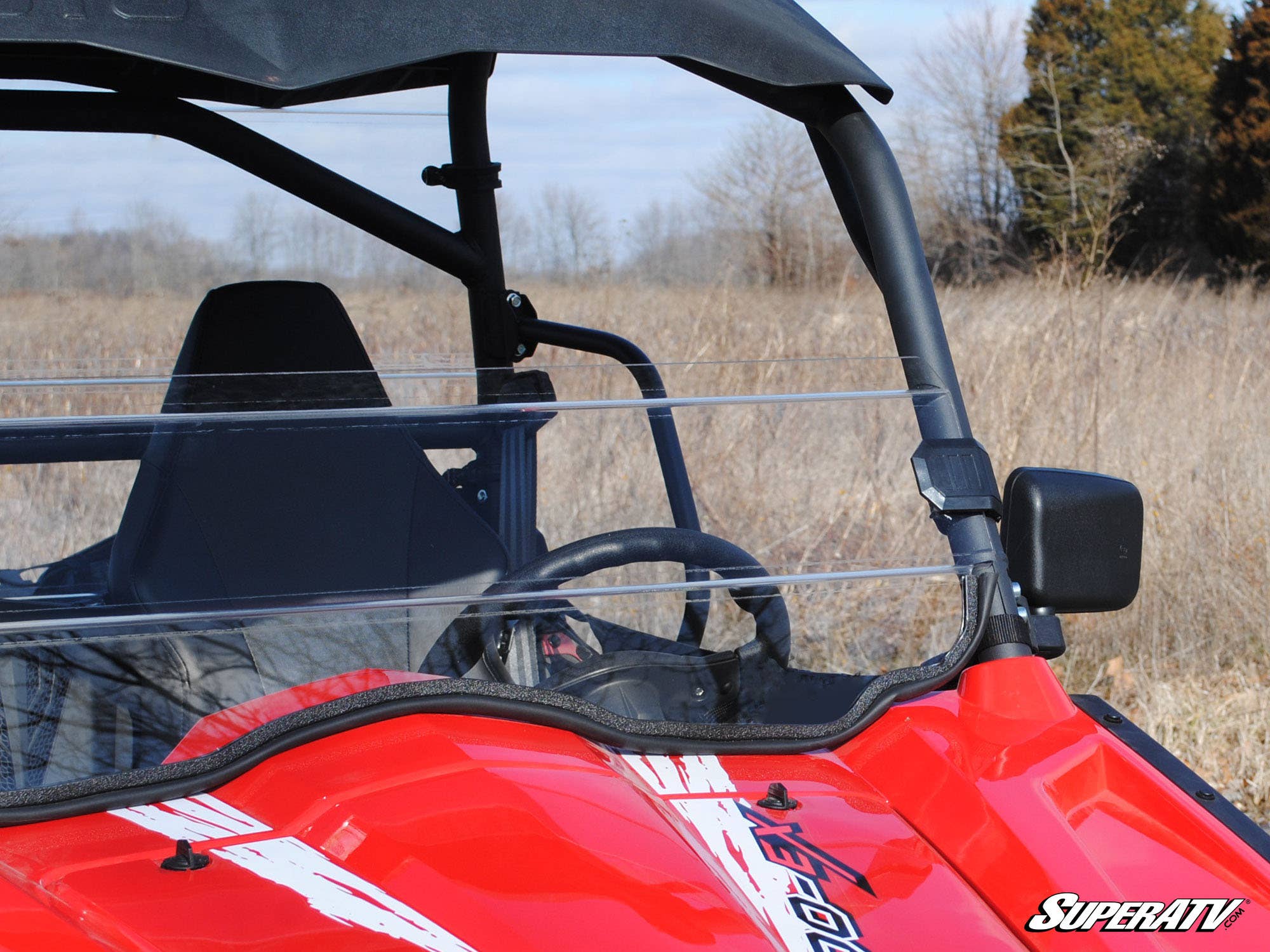 CFMOTO ZForce 800 Scratch-Resistant Half Windshield - Image 2