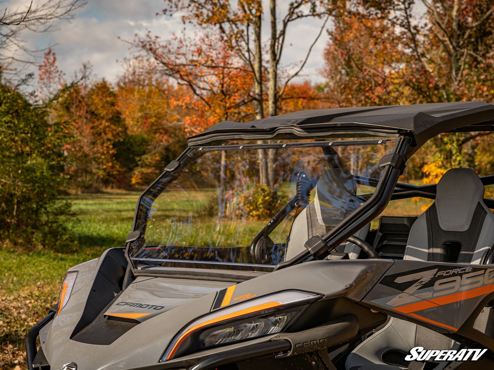 CFMOTO ZForce 950 Scratch Resistant Full Windshield by SuperATV - Image 2