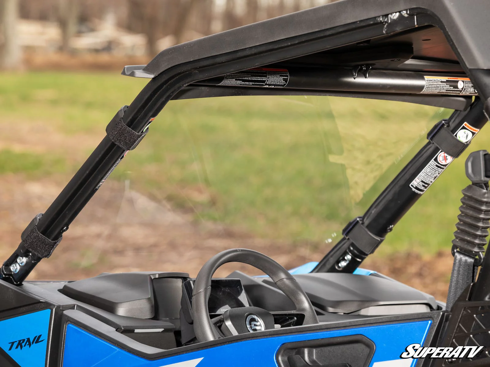 CFMOTO ZForce 950 Trail Scratch Resistant Full Windshield - Image 4