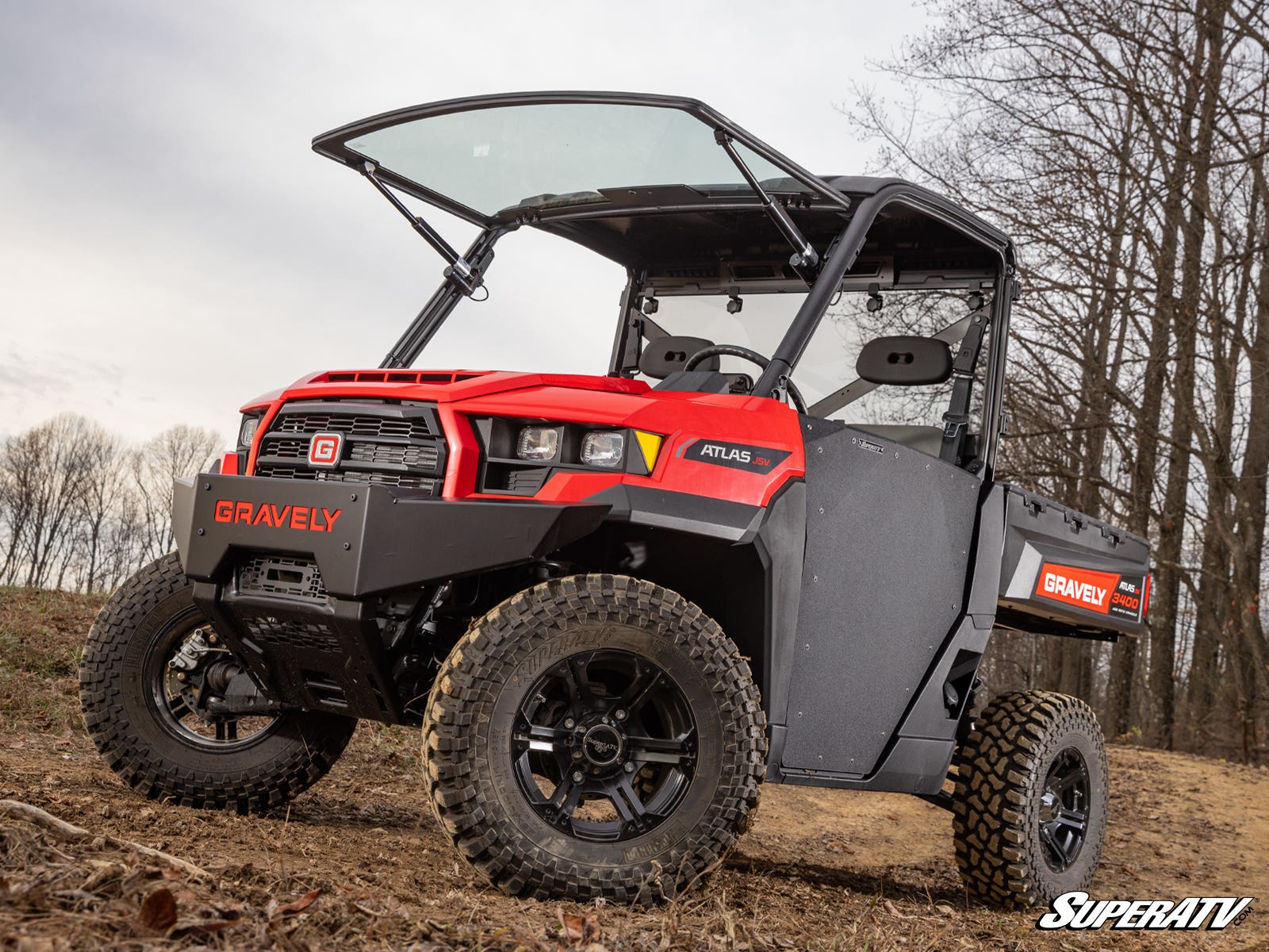 Gravely Atlas JSV MaxDrive Power Flip Glass Windshield - Image 3