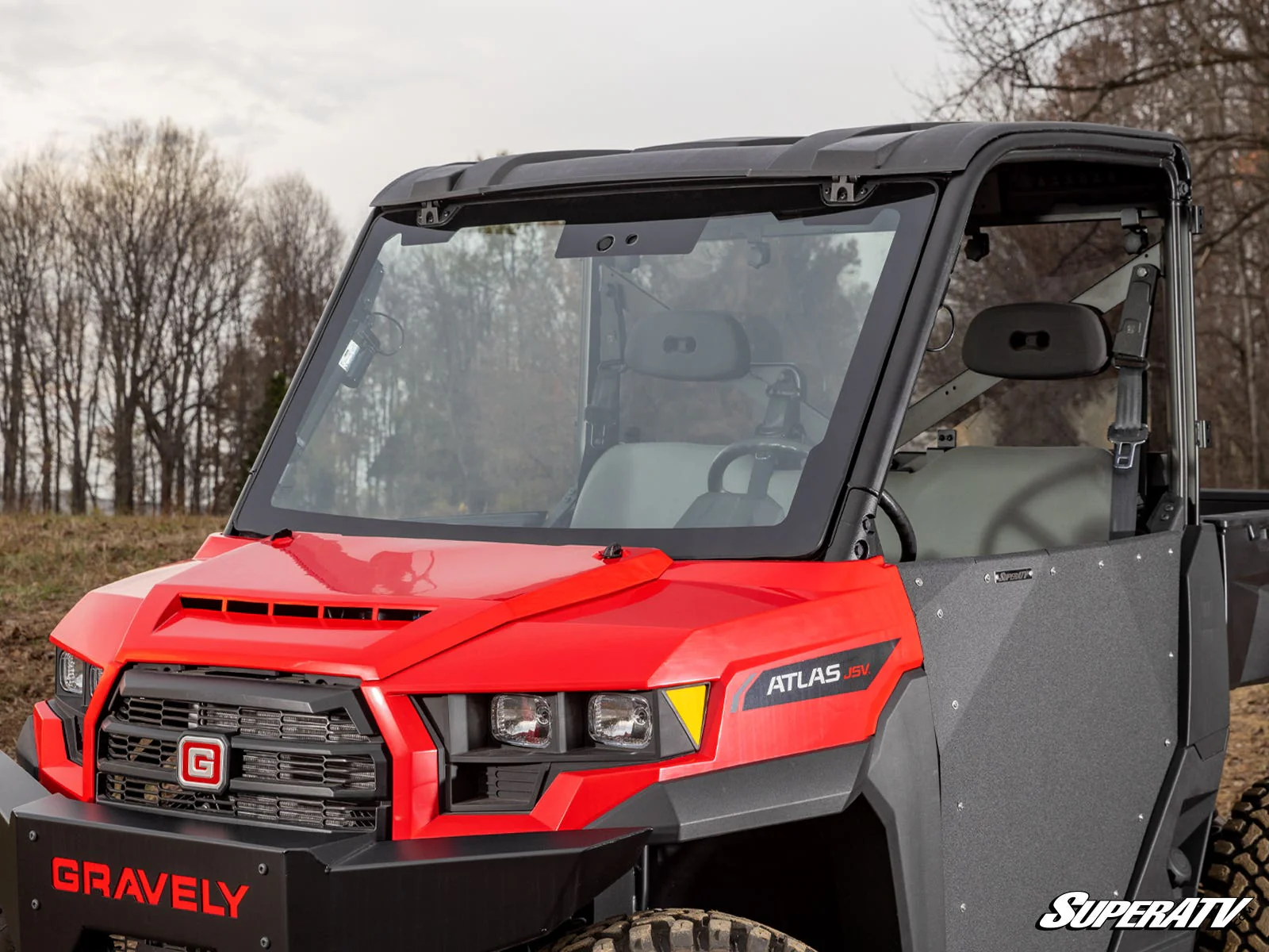 Gravely Atlas JSV MaxDrive Power Flip Glass Windshield - Image 4