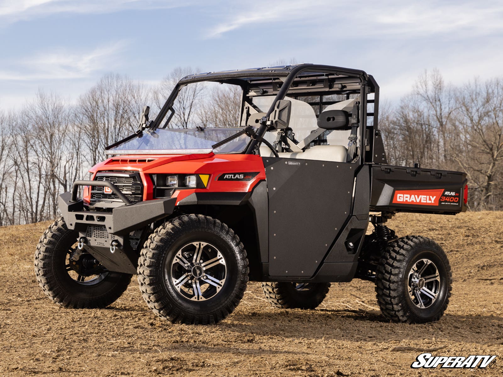 Gravely Atlas JSV Scratch-Resistant Flip Down Windshield - Image 2