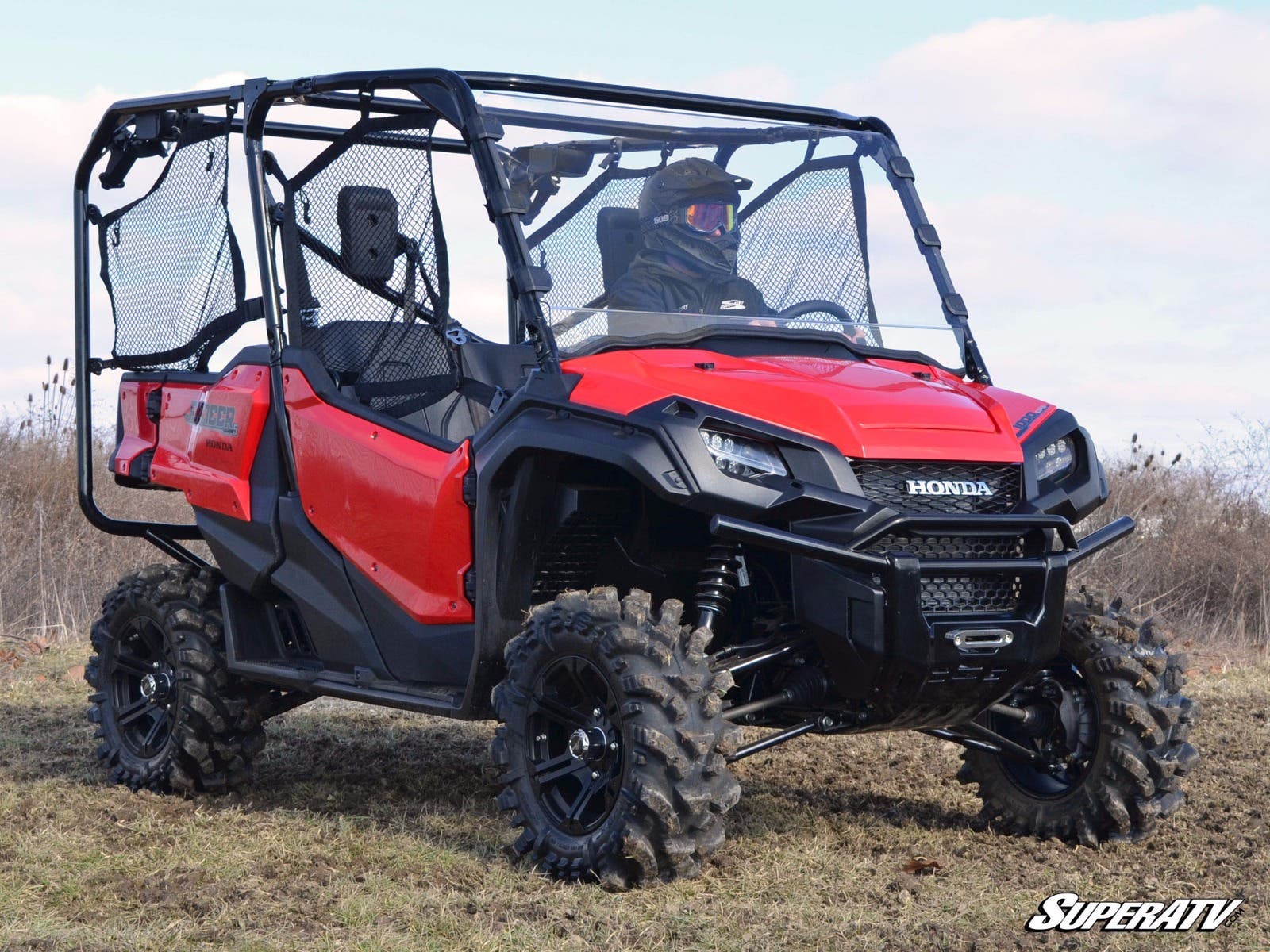 Honda Pioneer 1000 Scratch Resistant Full Windshield - Image 4