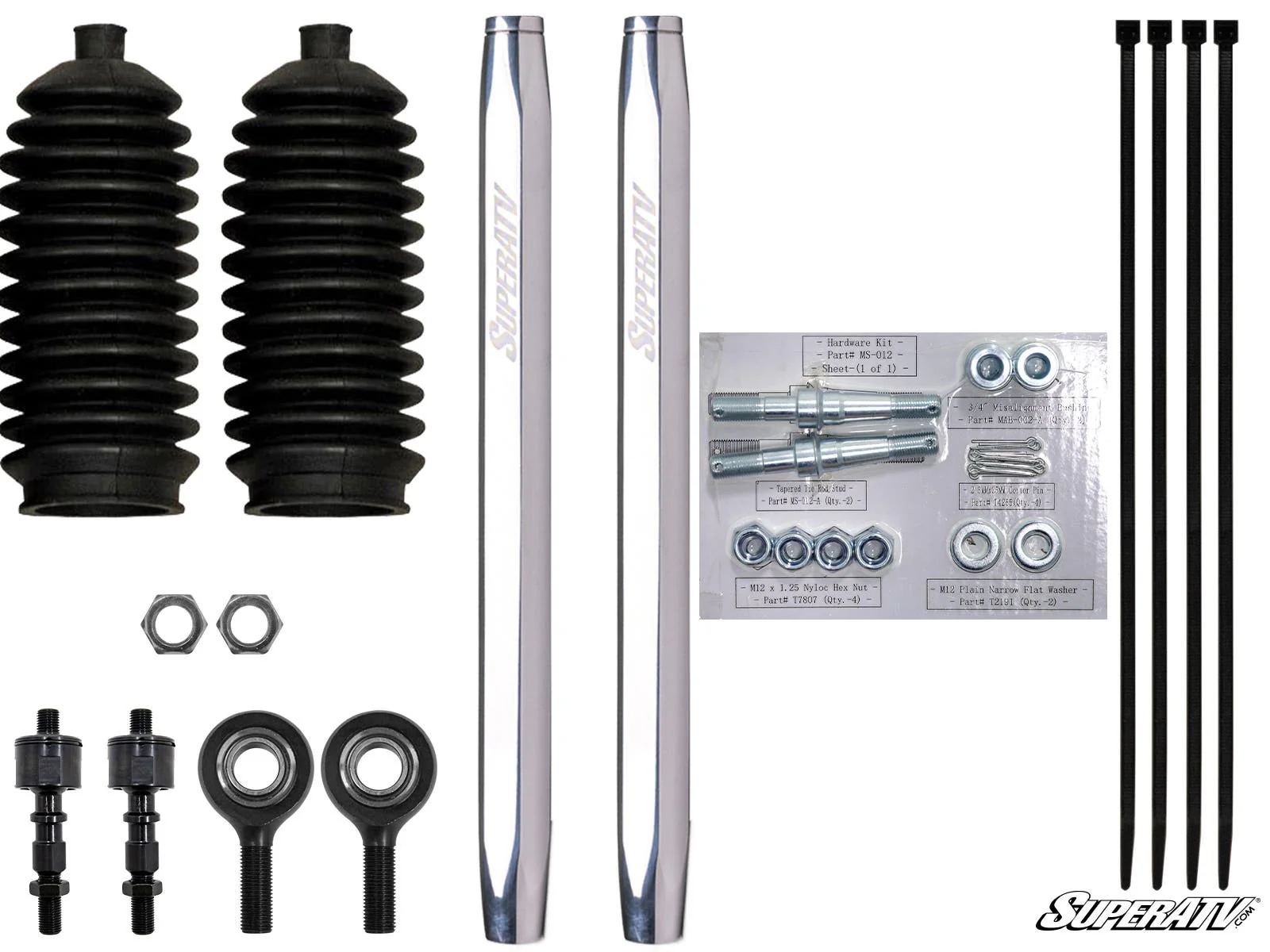 Honda Talon 1000X Billet Aluminum Hex Tie Rod Kit - Image 4