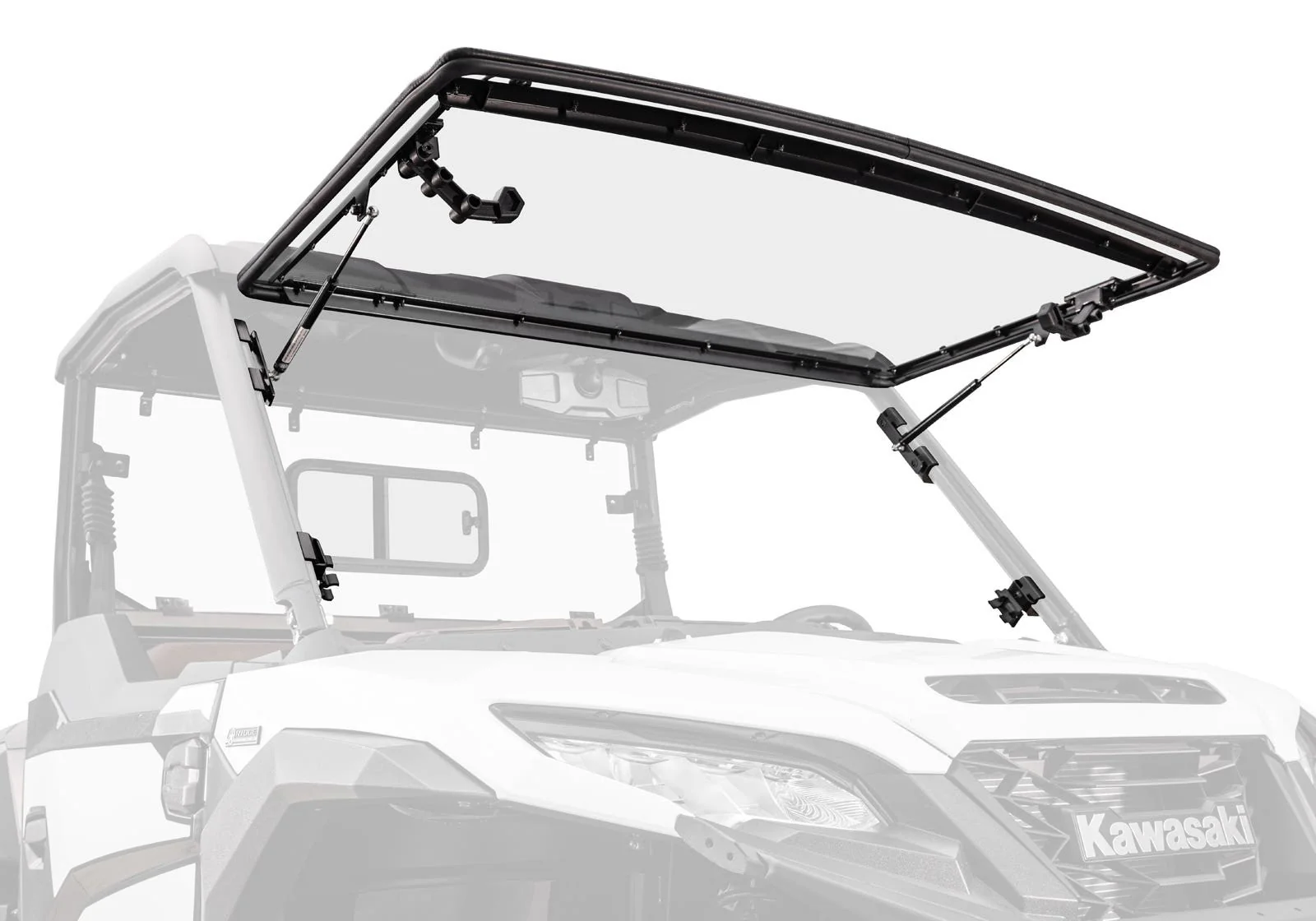 Kawasaki Ridge Scratch-Resistant Flip Windshield