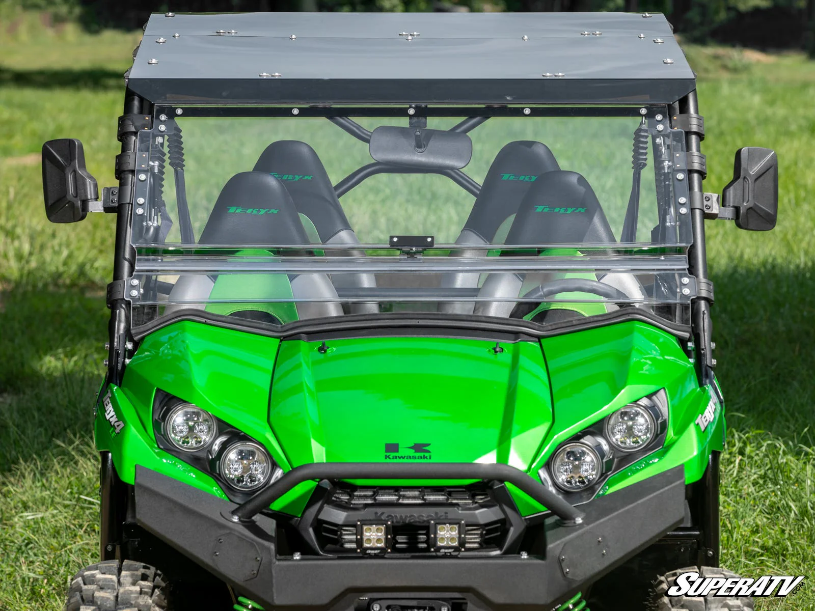 Kawasaki Teryx 750/800 Scratch Resistant Flip Windshield - Image 4