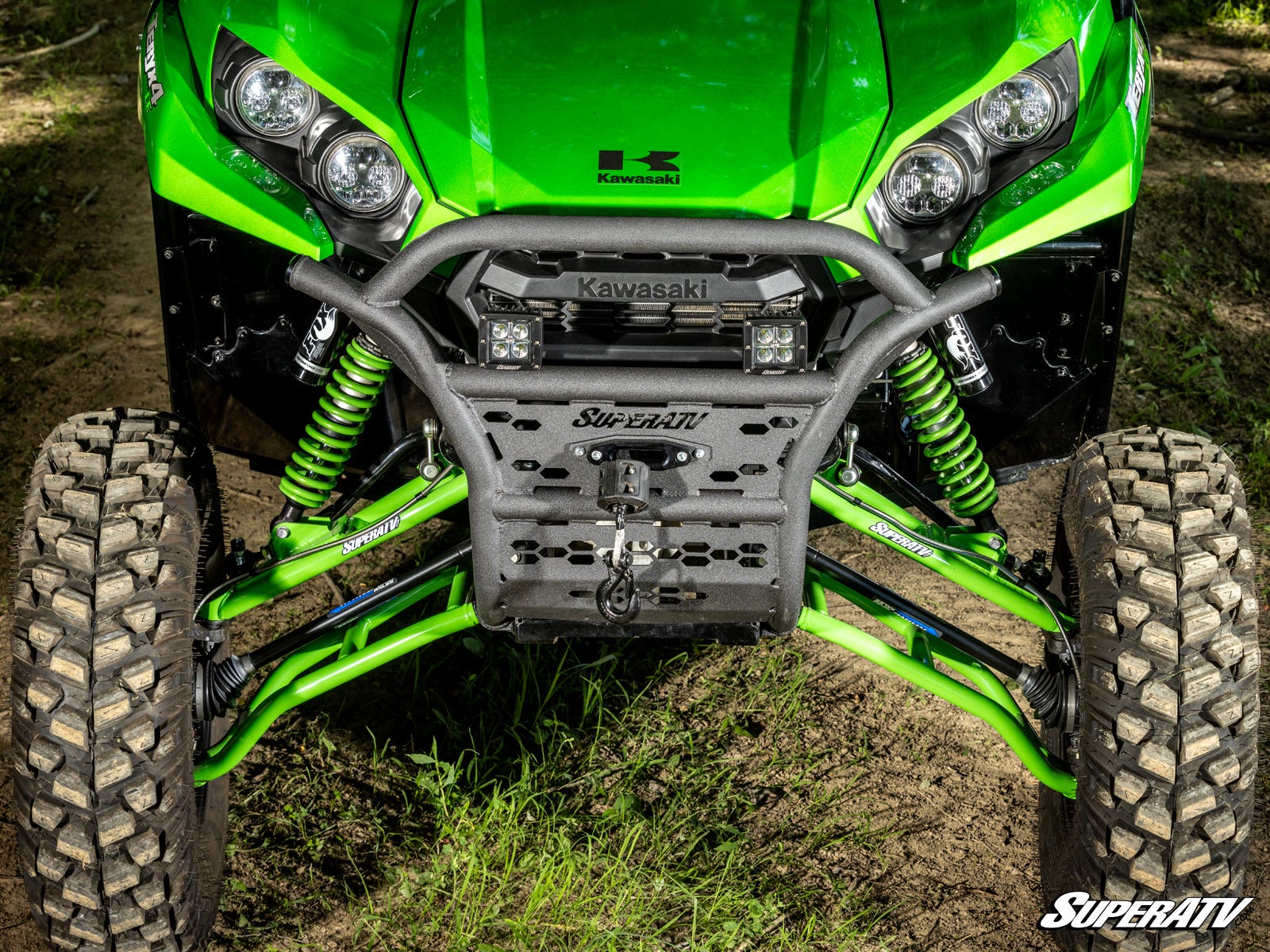 Kawasaki Teryx S Winch-Ready Tubed Front Bumper - Image 3