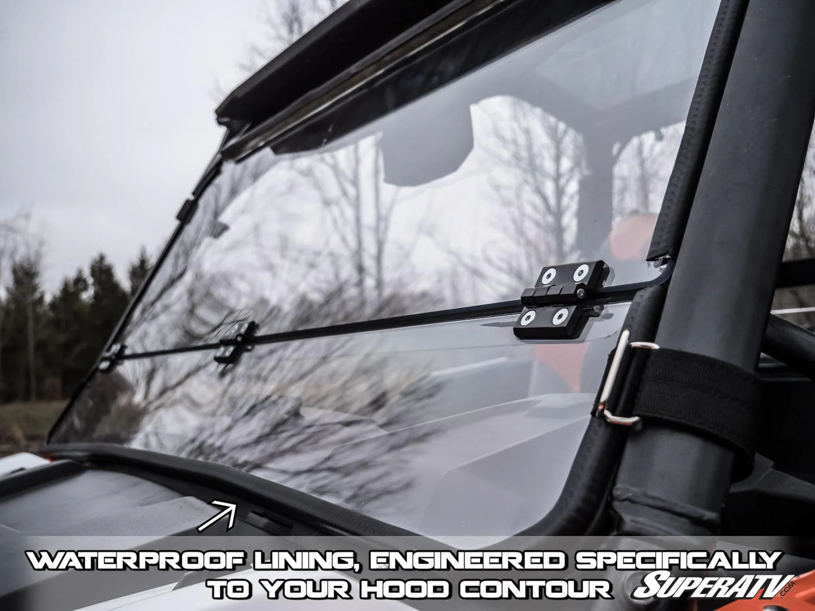 Polaris General XP 1000 Flip Down Windshield - Image 2