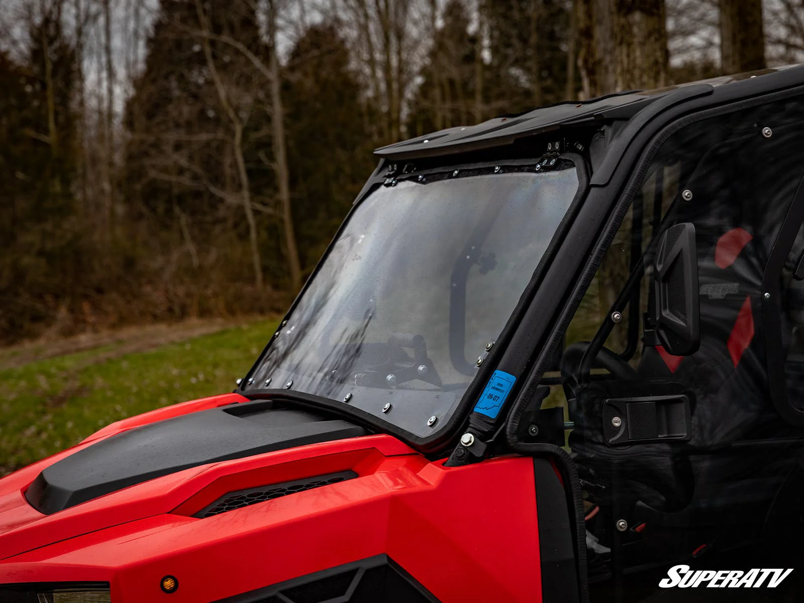 Polaris General XP 1000 Scratch Resistant Flip Windshield - Image 3