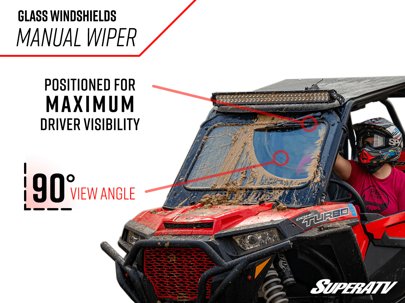 Ranger 1000 Glass Windshield - Image 5