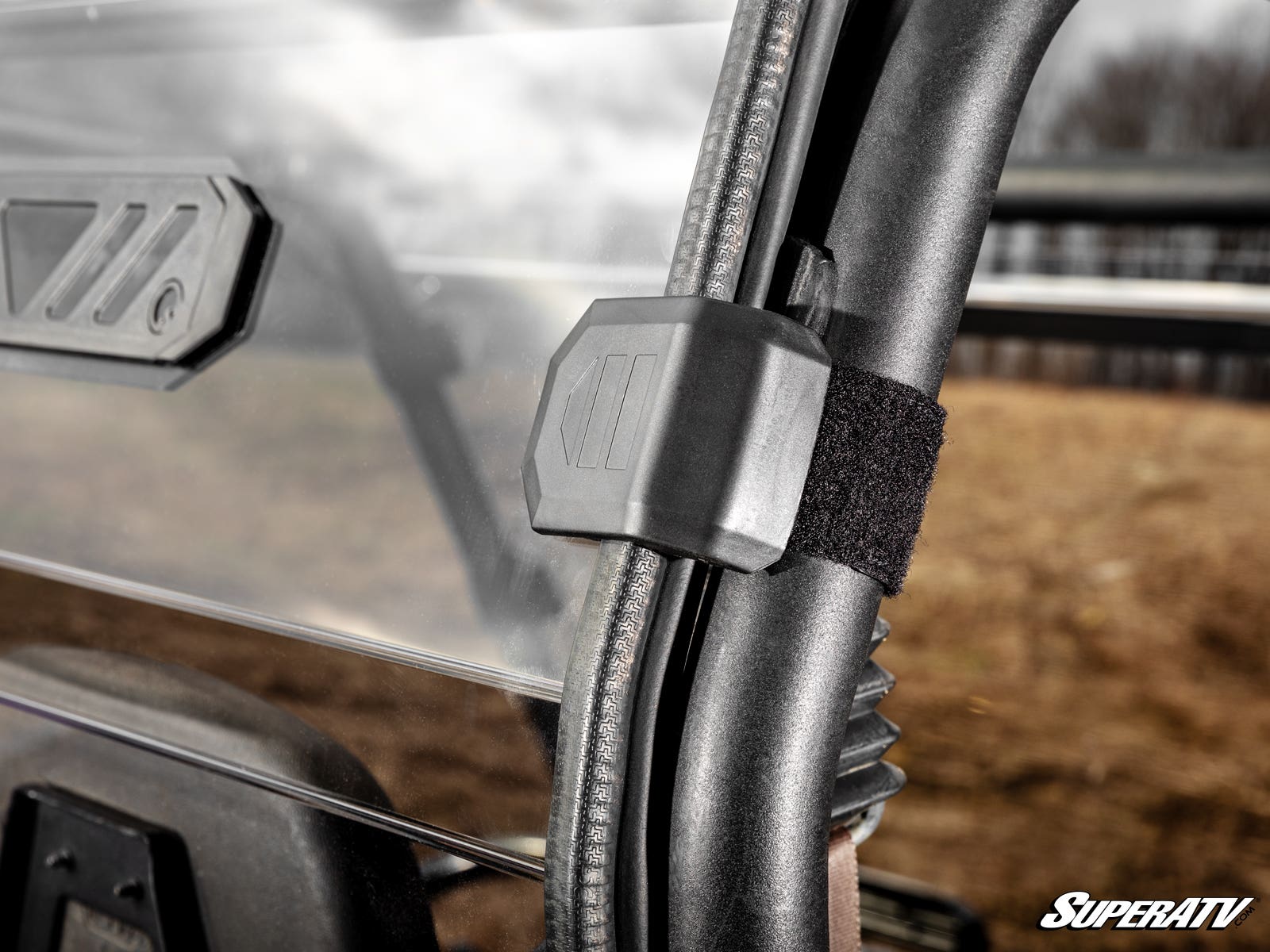 Polaris Ranger 900 Diesel Vented Full Rear Windshield - Image 2