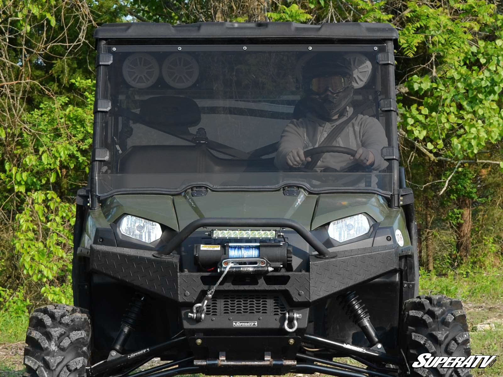 Polaris Ranger Full Size 500/700/800 Full Windshield - Scratch Resistant - Image 2