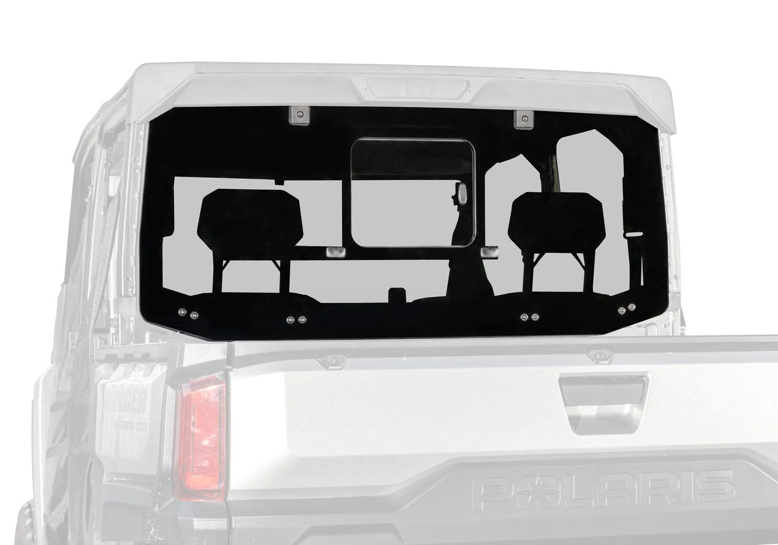 Polaris Ranger XD 1500 Glass Sliding Rear Windshield