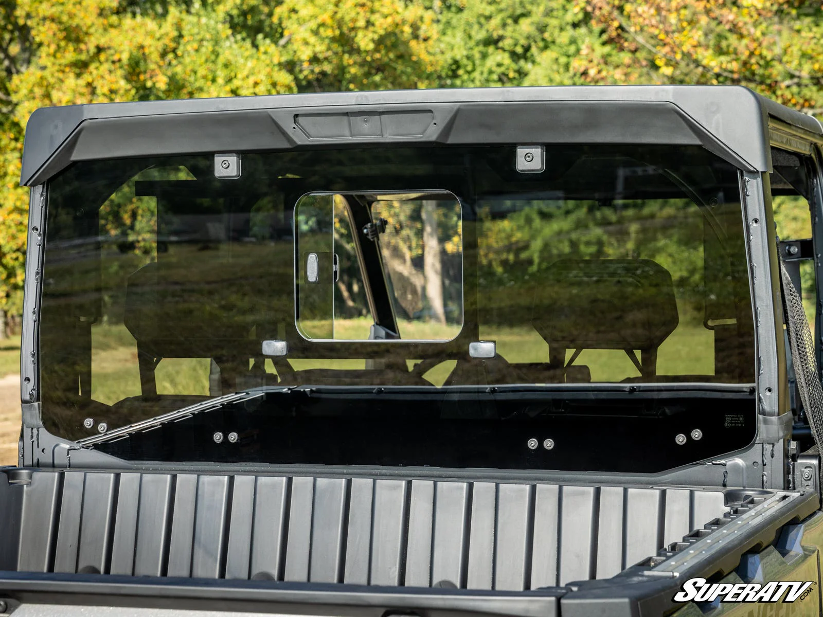 Polaris Ranger XD 1500 Glass Sliding Rear Windshield - Image 4