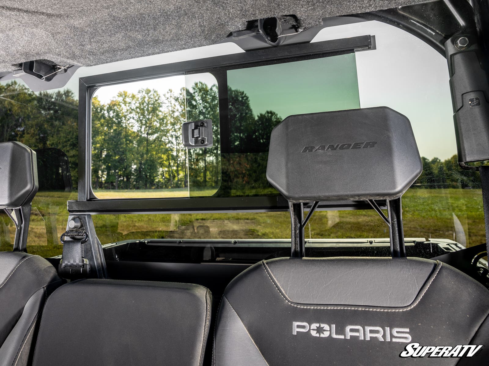Polaris Ranger XD 1500 Glass Sliding Rear Windshield - Image 6