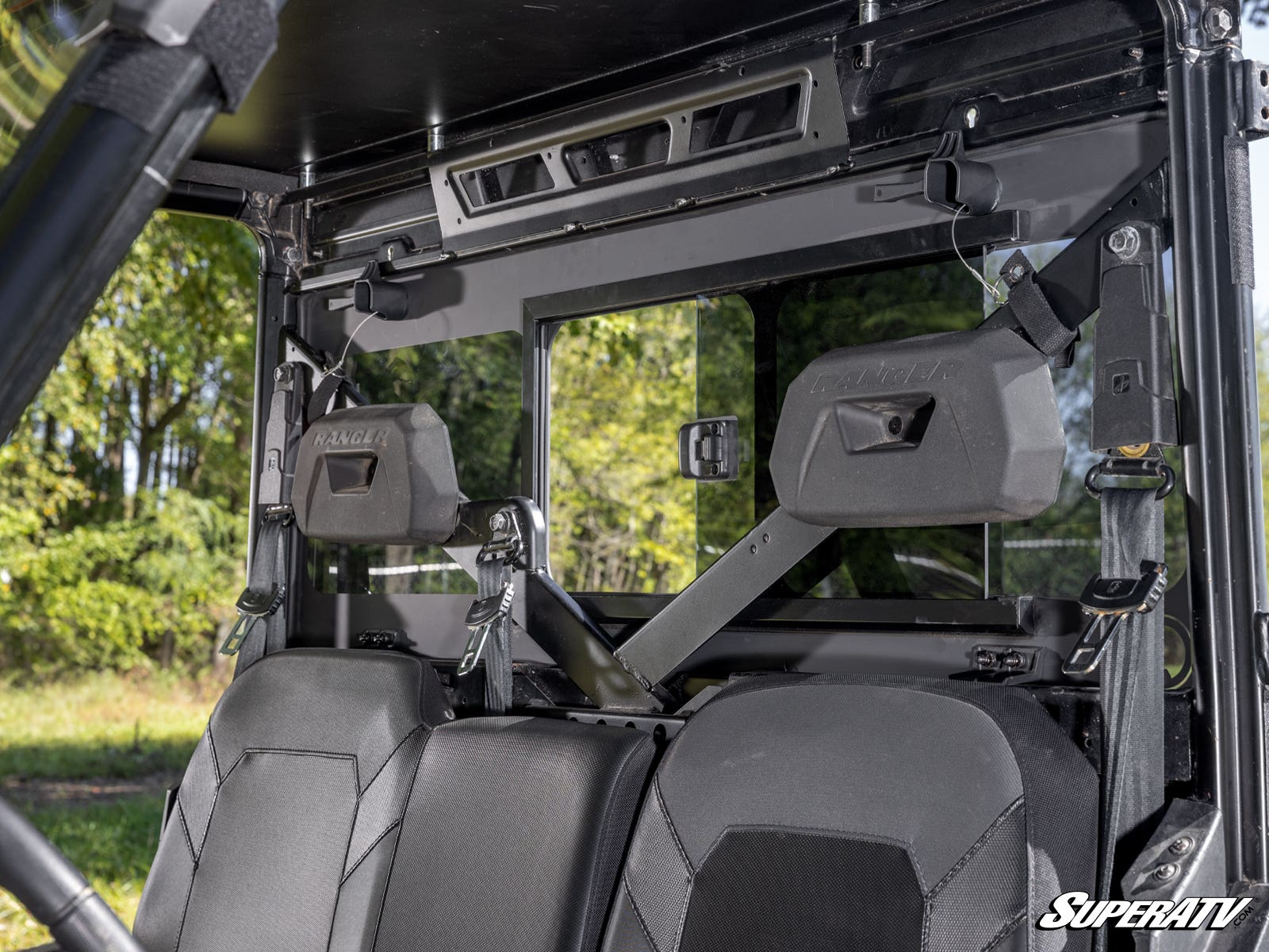 Polaris Ranger XP 570 Glass Sliding Rear Windshield - Image 4