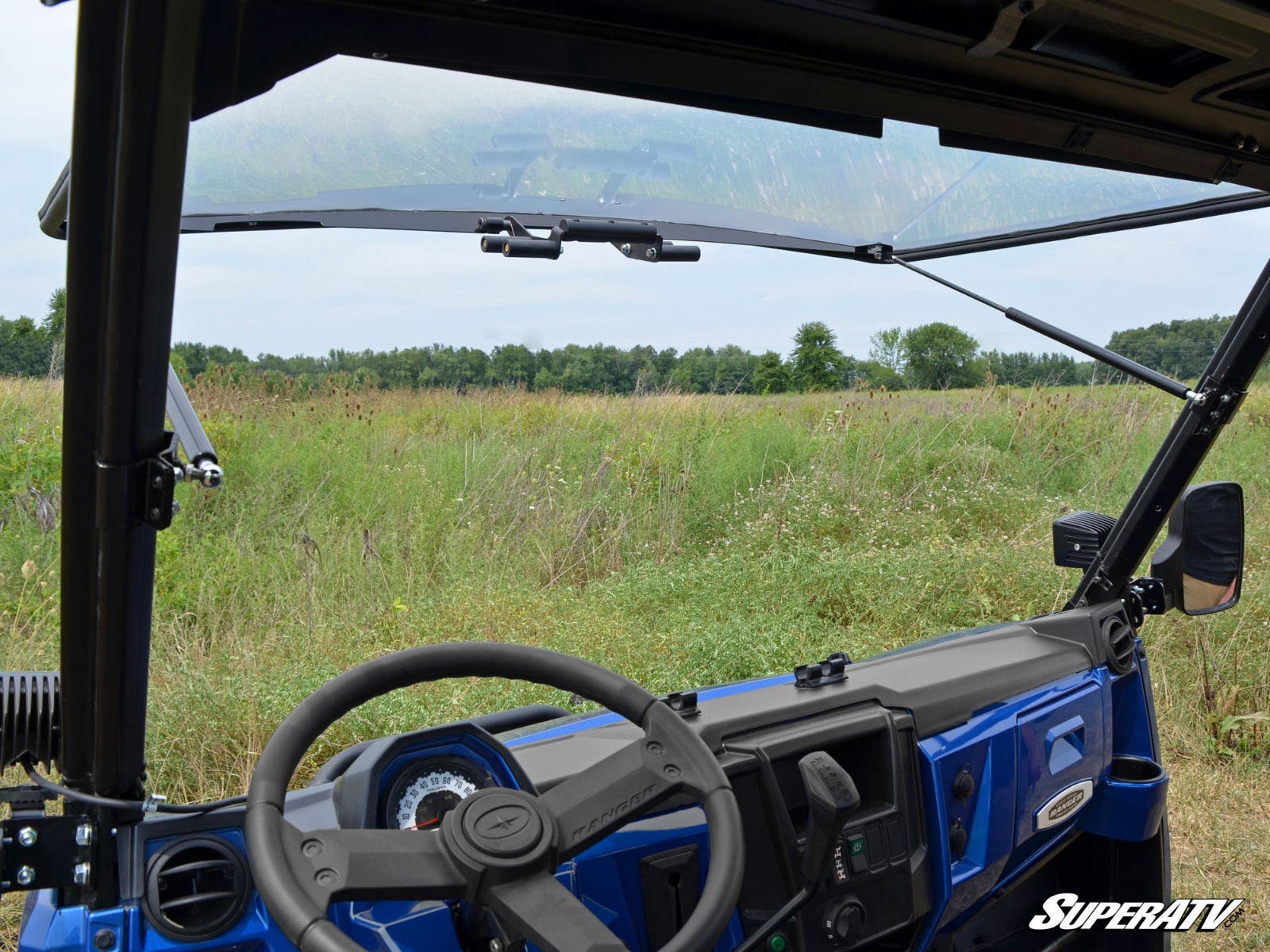 Polaris Ranger XP 570 Scratch Resistant Flip Windshield - Image 5