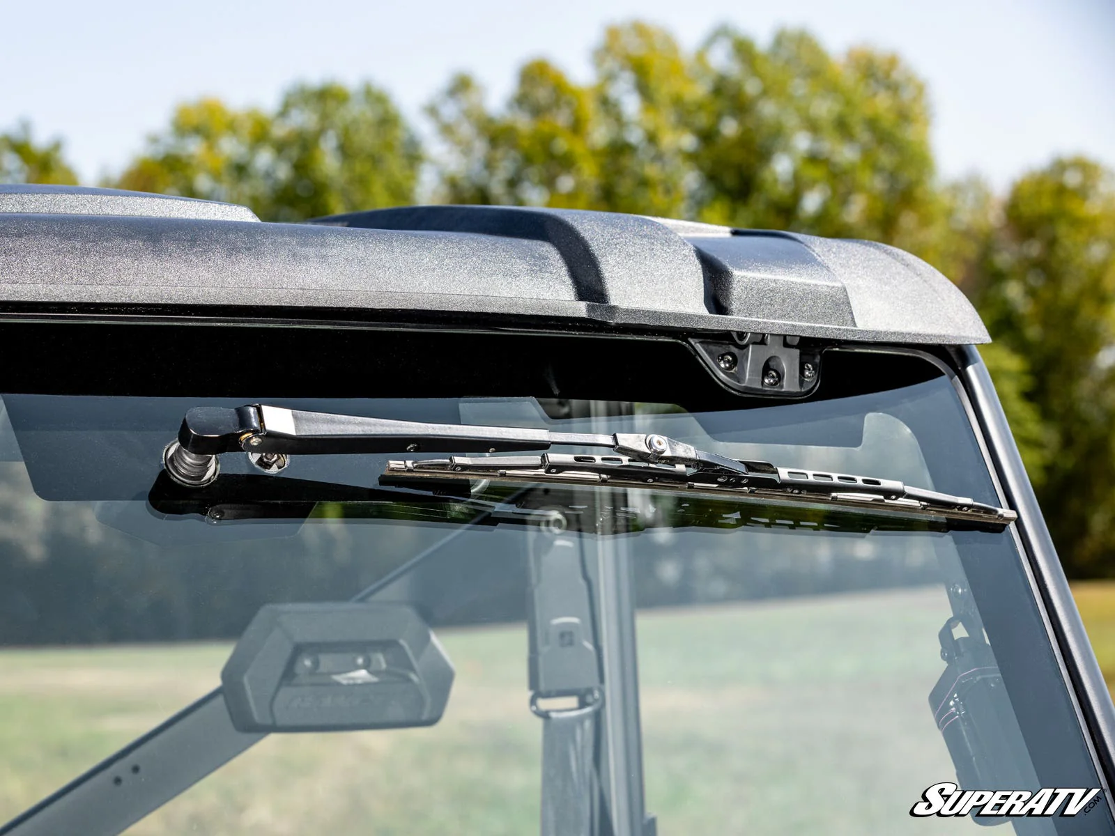 Polaris Ranger XP Kinetic MaxDrive Power Flip Glass Windshield - With Wiper - Image 5