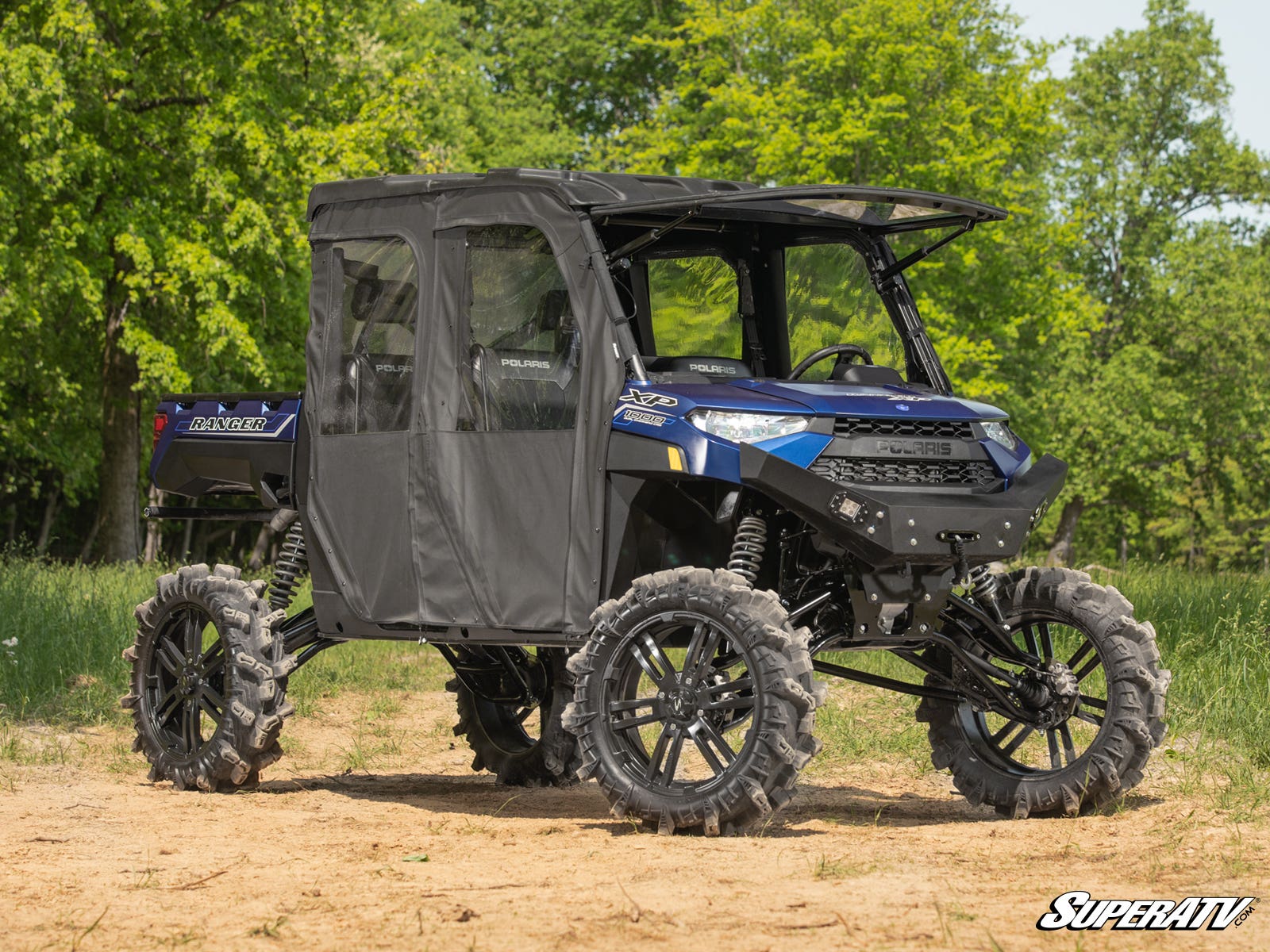 Polaris Ranger XP Kinetic MaxDrive Power Flip Windshield - Image 2