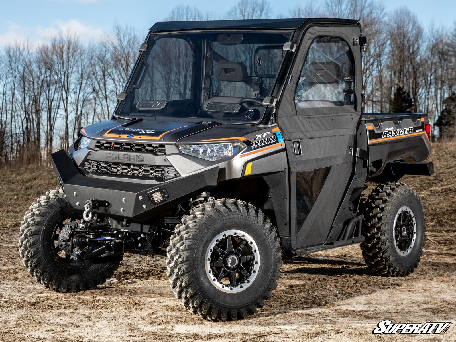 Polaris Ranger XP Kinetic Vented Full Windshield - Image 3
