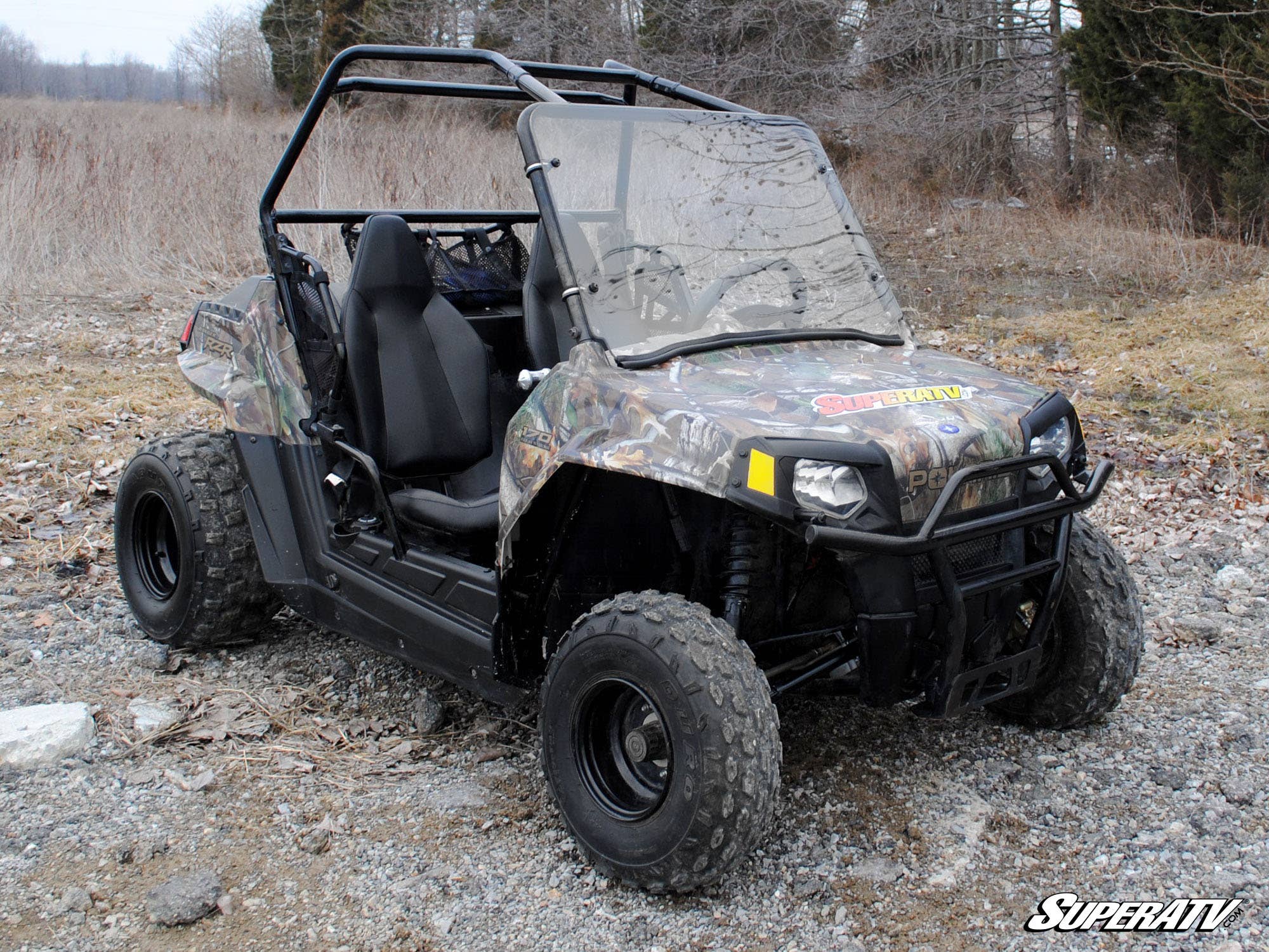 Polaris RZR 170 Scratch Resistant Full Windshield - Image 3