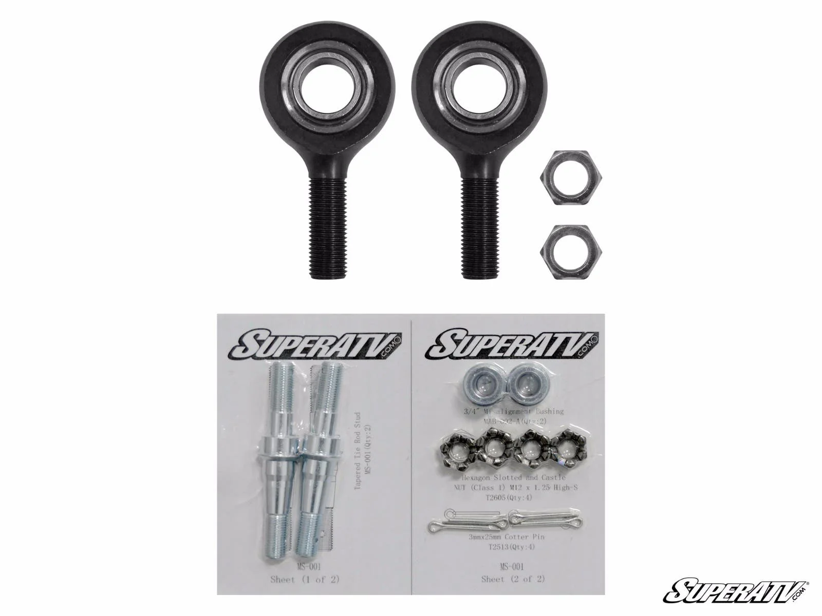 Polaris RZR 900 Heavy-Duty Tie Rod End Replacement Kit - Image 2