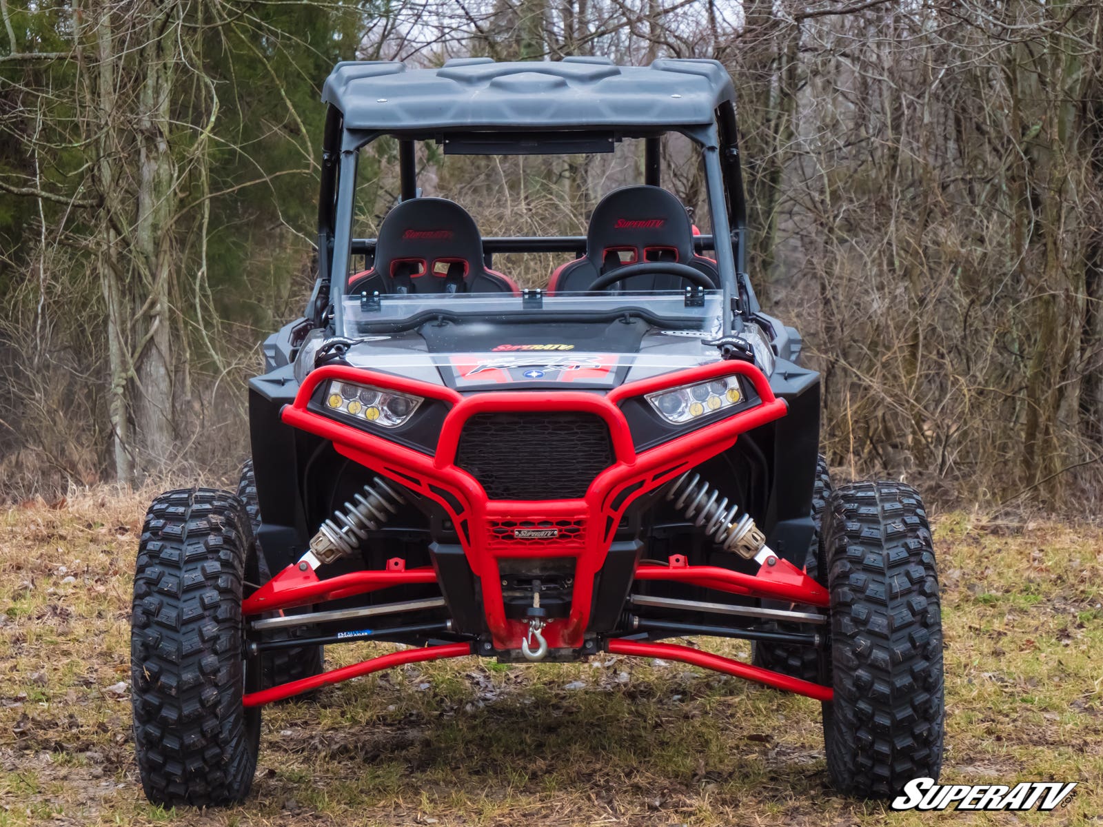 Polaris RZR 900 Scratch Resistant Flip Down Windshield - Image 6