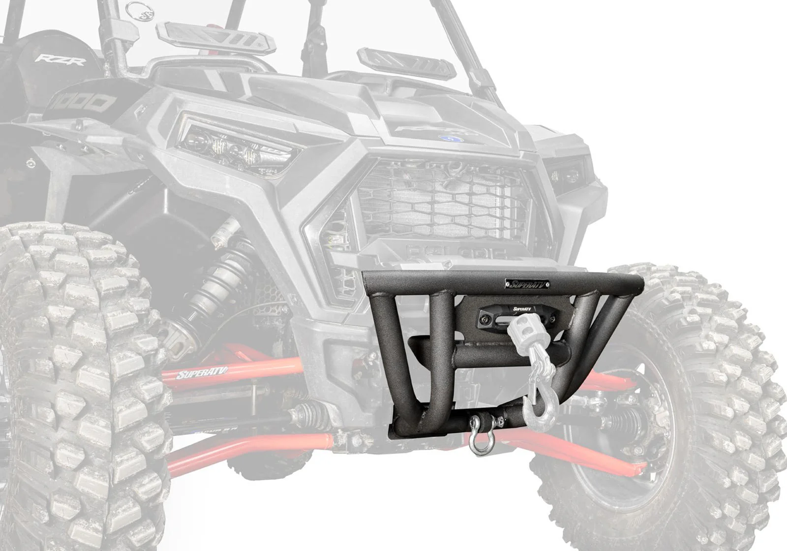 Polaris RZR 900 Winch-Ready Front Bumper + 6000 lb Winch