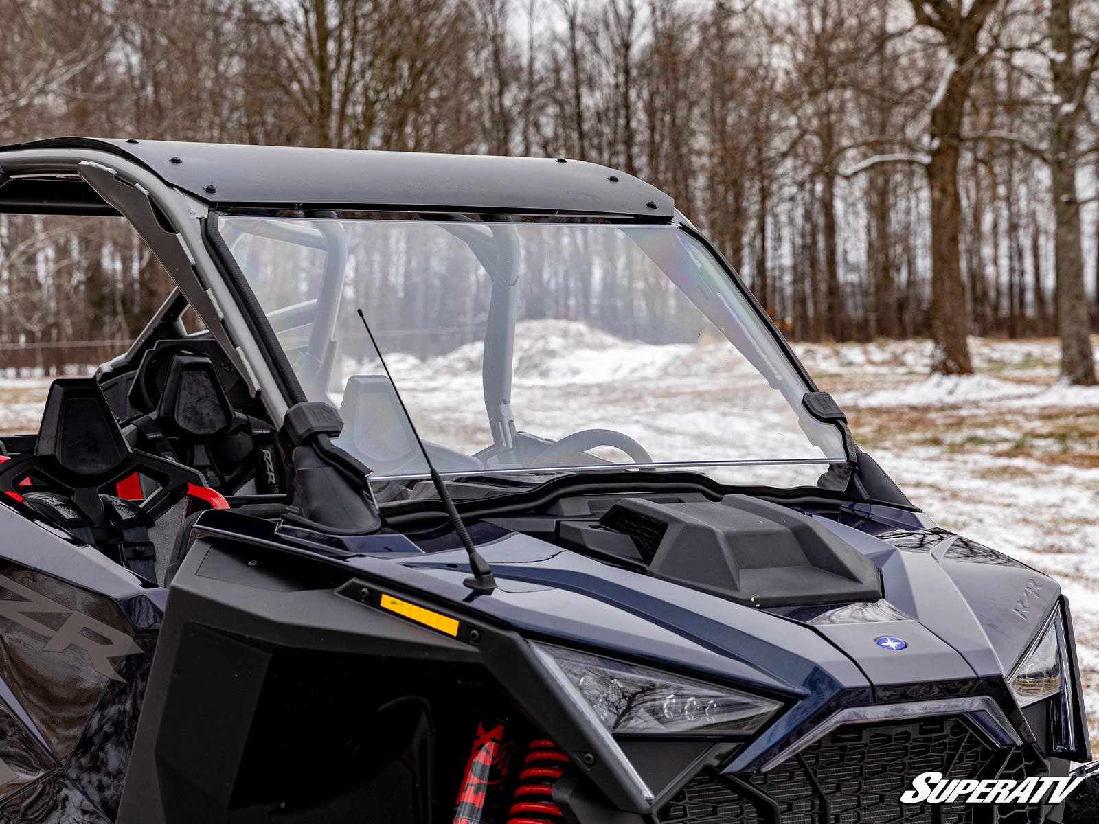 Polaris RZR Pro R Scratch-Resistant Full Windshield - Image 3