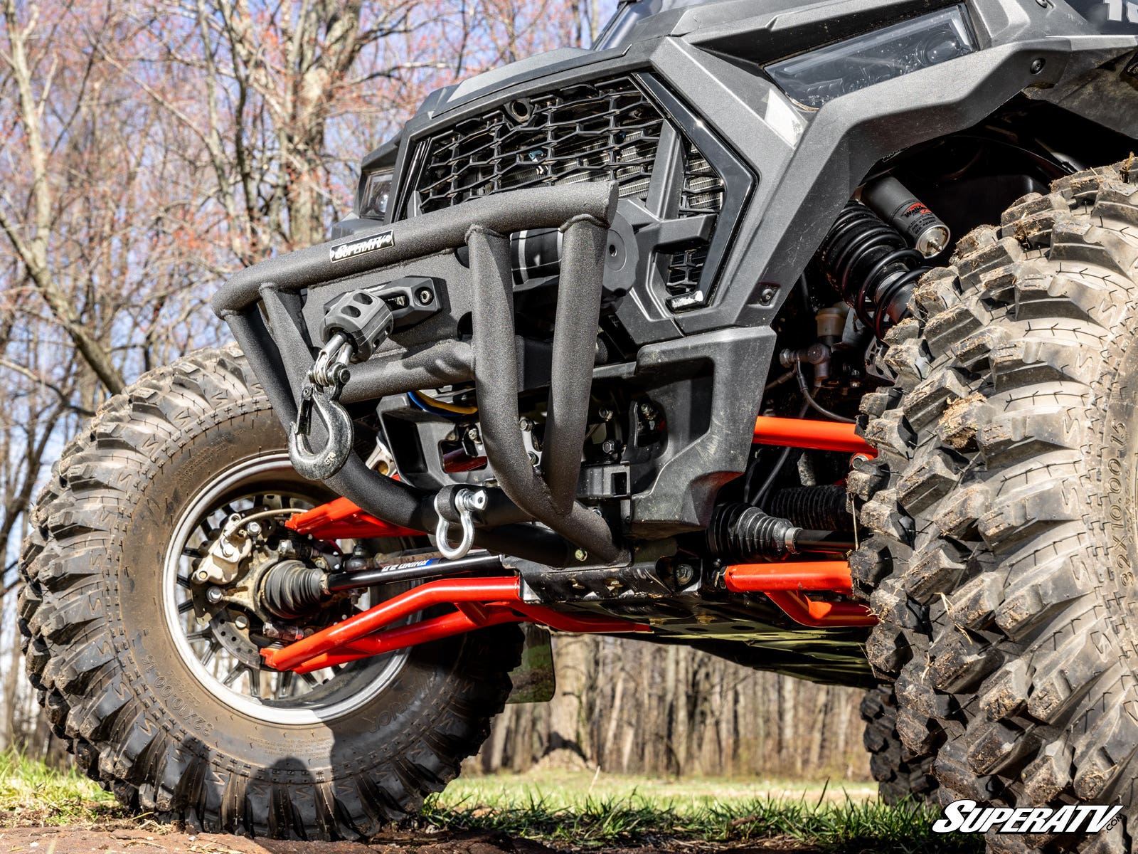 Polaris RZR S 1000 Winch-Ready Front Bumper + 6000 lb Winch - Image 4