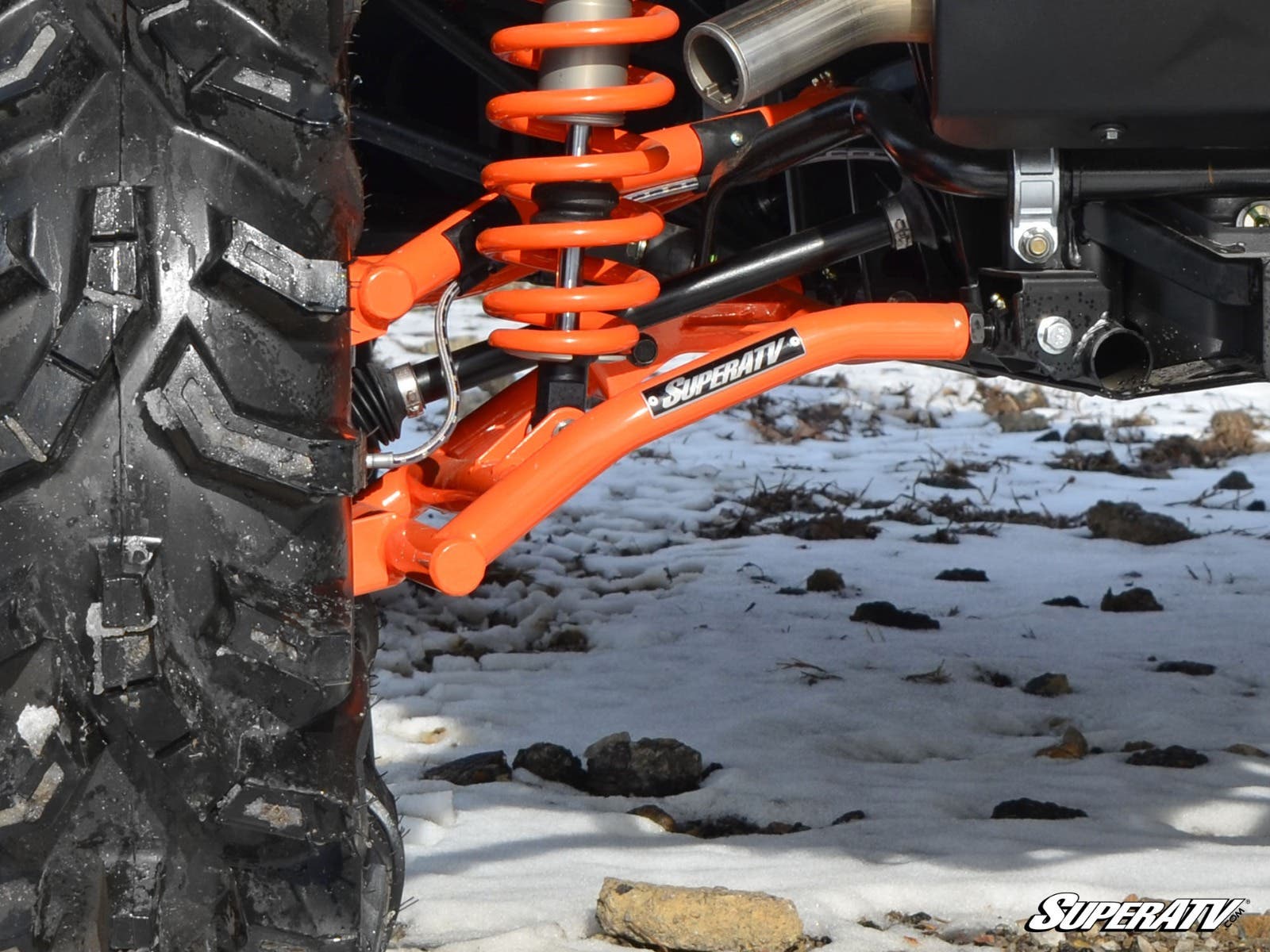 Polaris RZR Trail S 1000 High Clearance 1.5in. Rear Offset A-Arms - Image 4