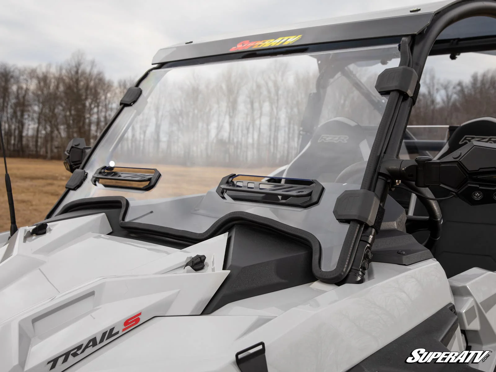 Polaris RZR Trail S 1000 Vented Full Windshield - Image 4