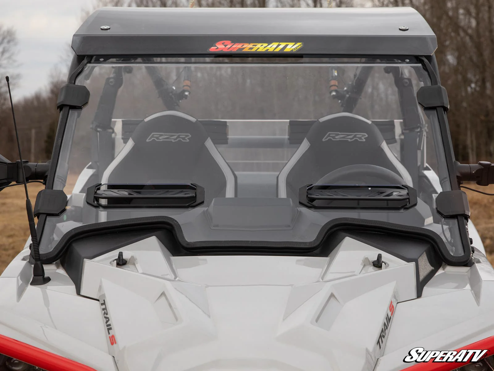 Polaris RZR Trail S 1000 Vented Full Windshield - Image 6