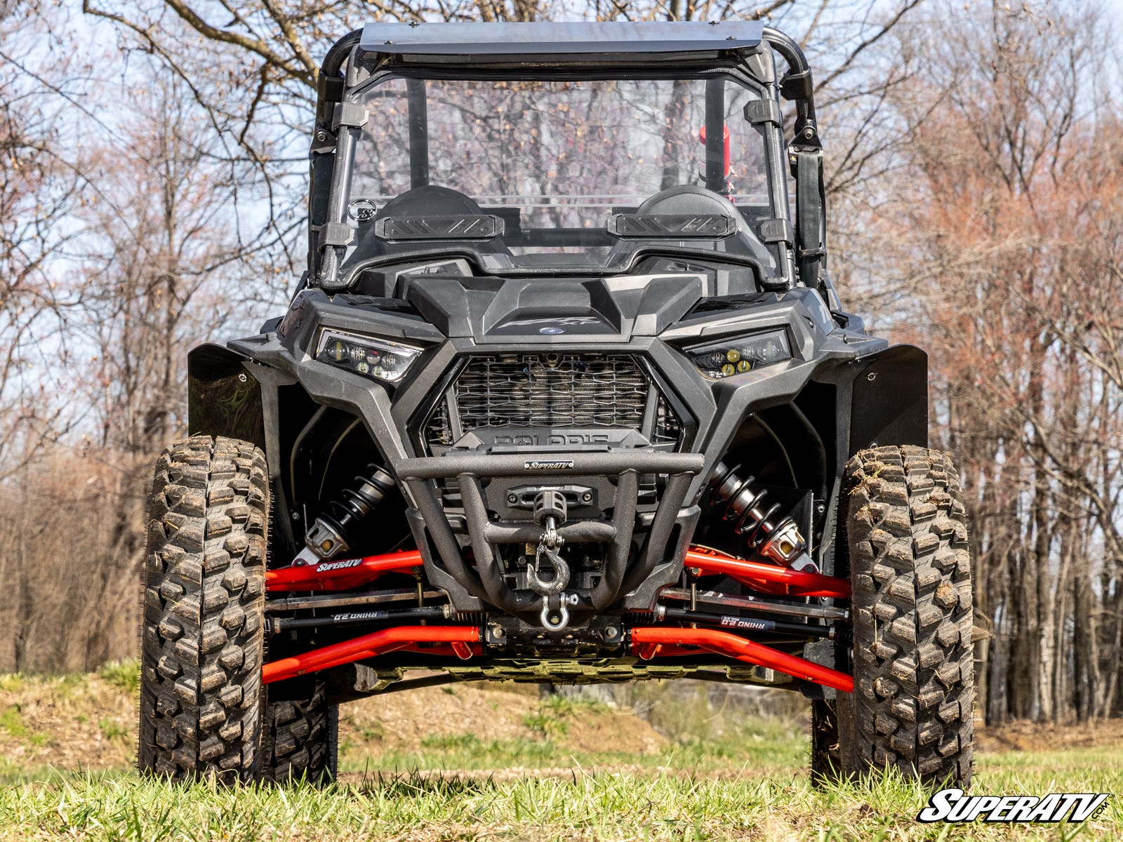 Polaris RZR Trail S 1000 Winch-Ready Front Bumper + 6000 lb Winch - Image 2