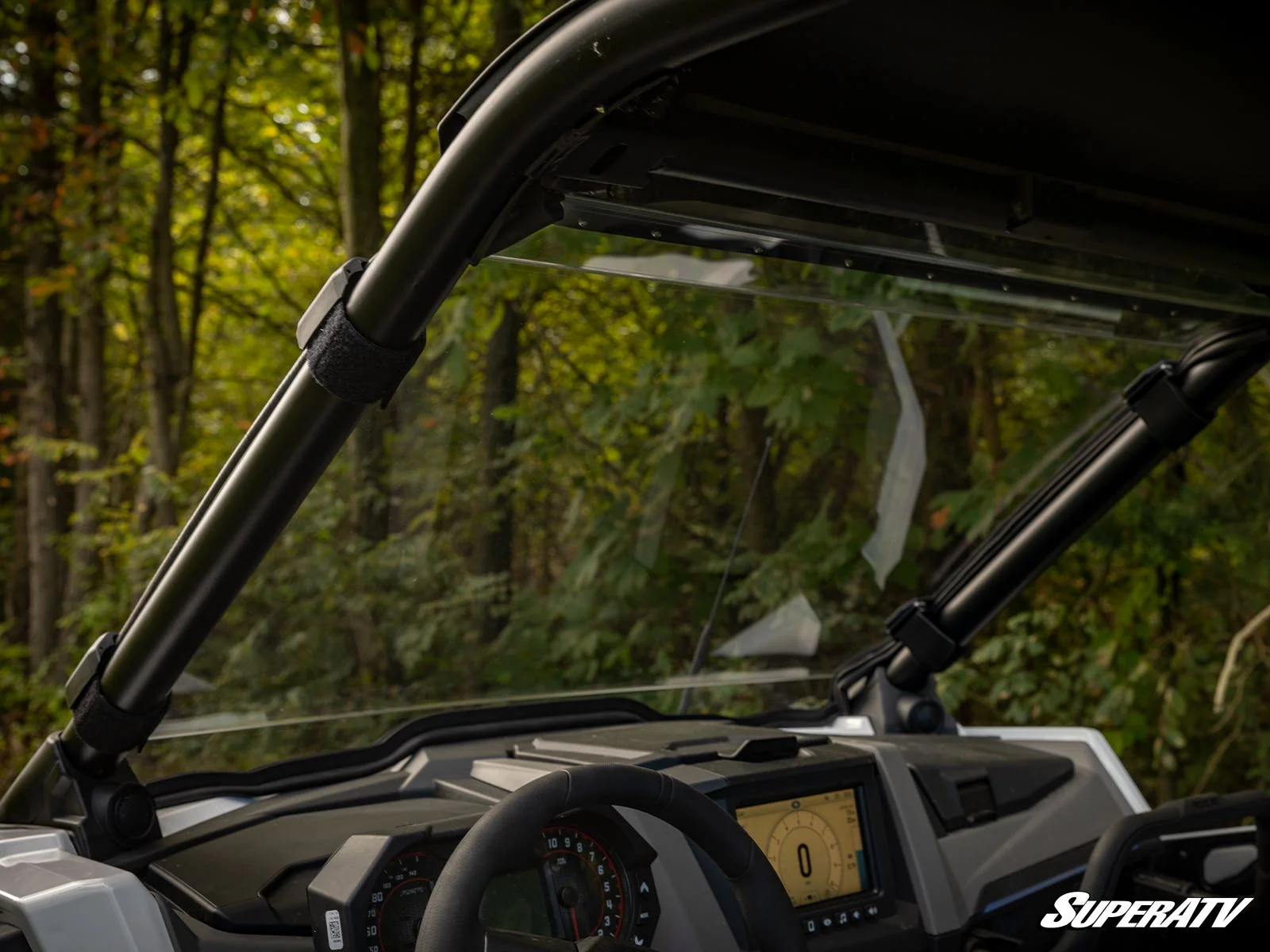 Polaris RZR Turbo R Scratch-Resistant Full Windshield - Image 5