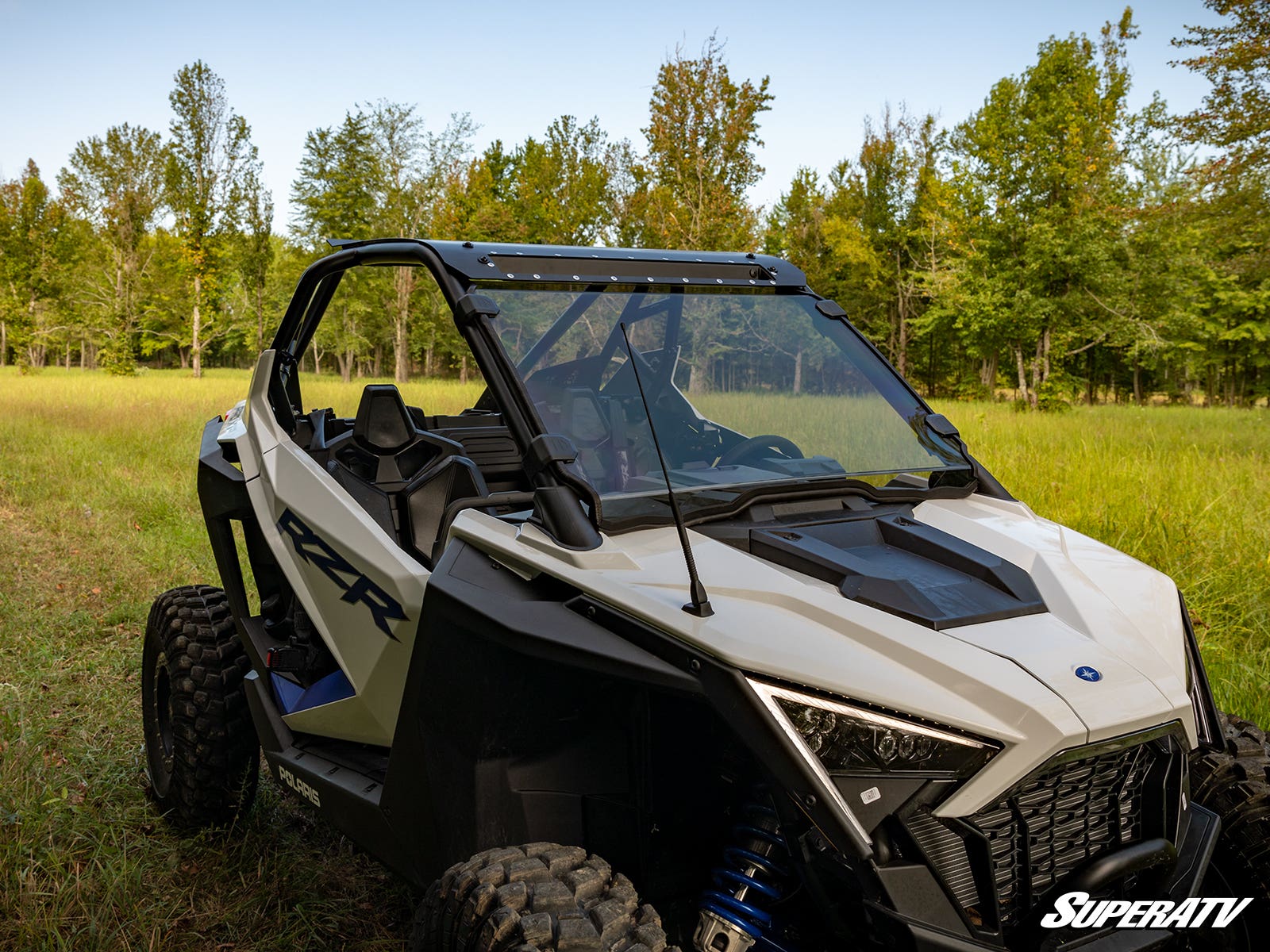 Polaris RZR Turbo R Scratch-Resistant Full Windshield - Image 6