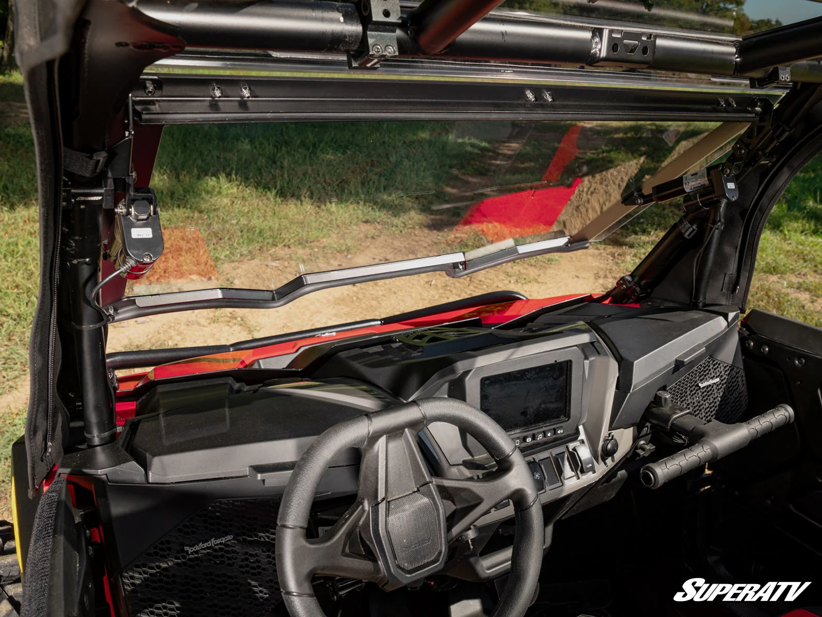 Polaris RZR XP MaxDrive Power Flip Windshield - Image 5