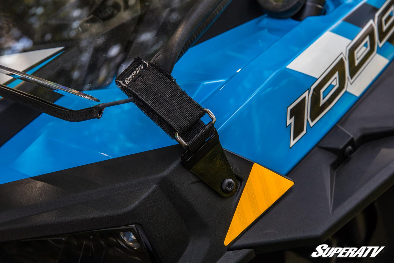 Polaris RZR XP 1000 Fold Down Windshield - Clear; Scratch Resistant - Image 4
