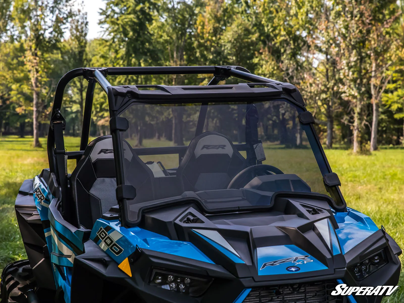 Polaris RZR XP 1000 Dark Tint Full Windshield - Scratch Resistant - Image 2