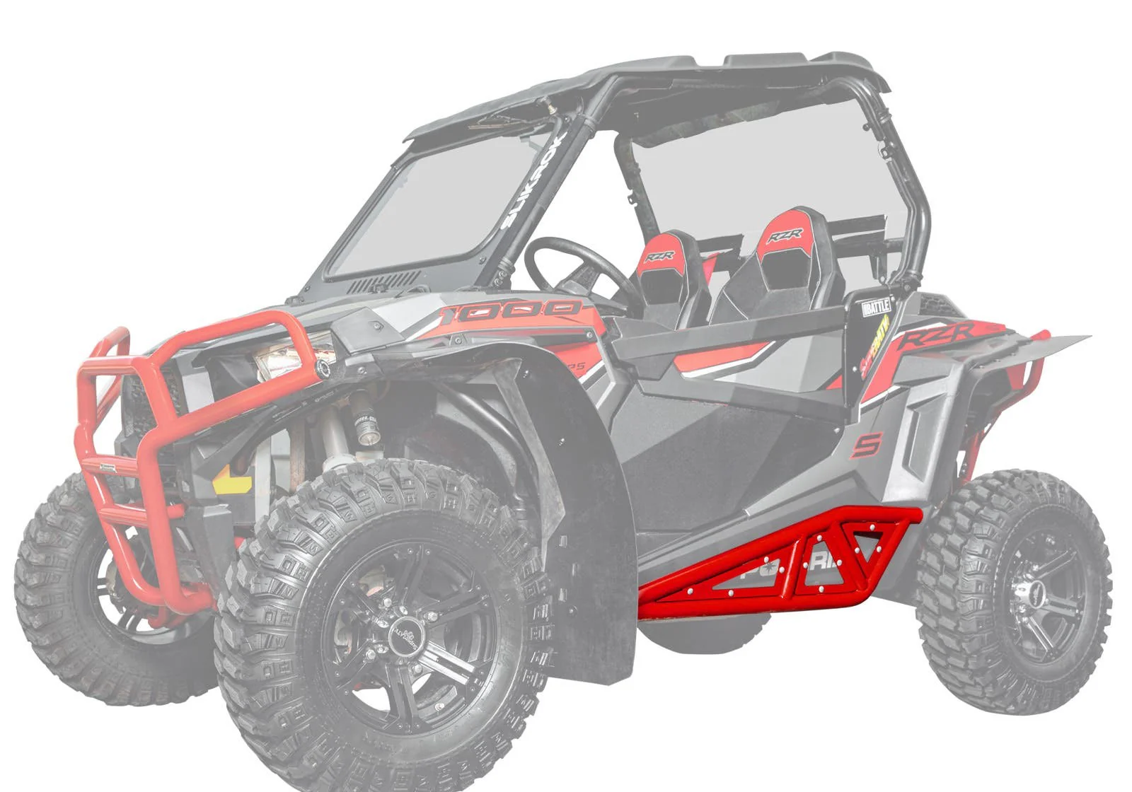 Polaris RZR XP Turbo Heavy-Duty Tube Rock Sliders