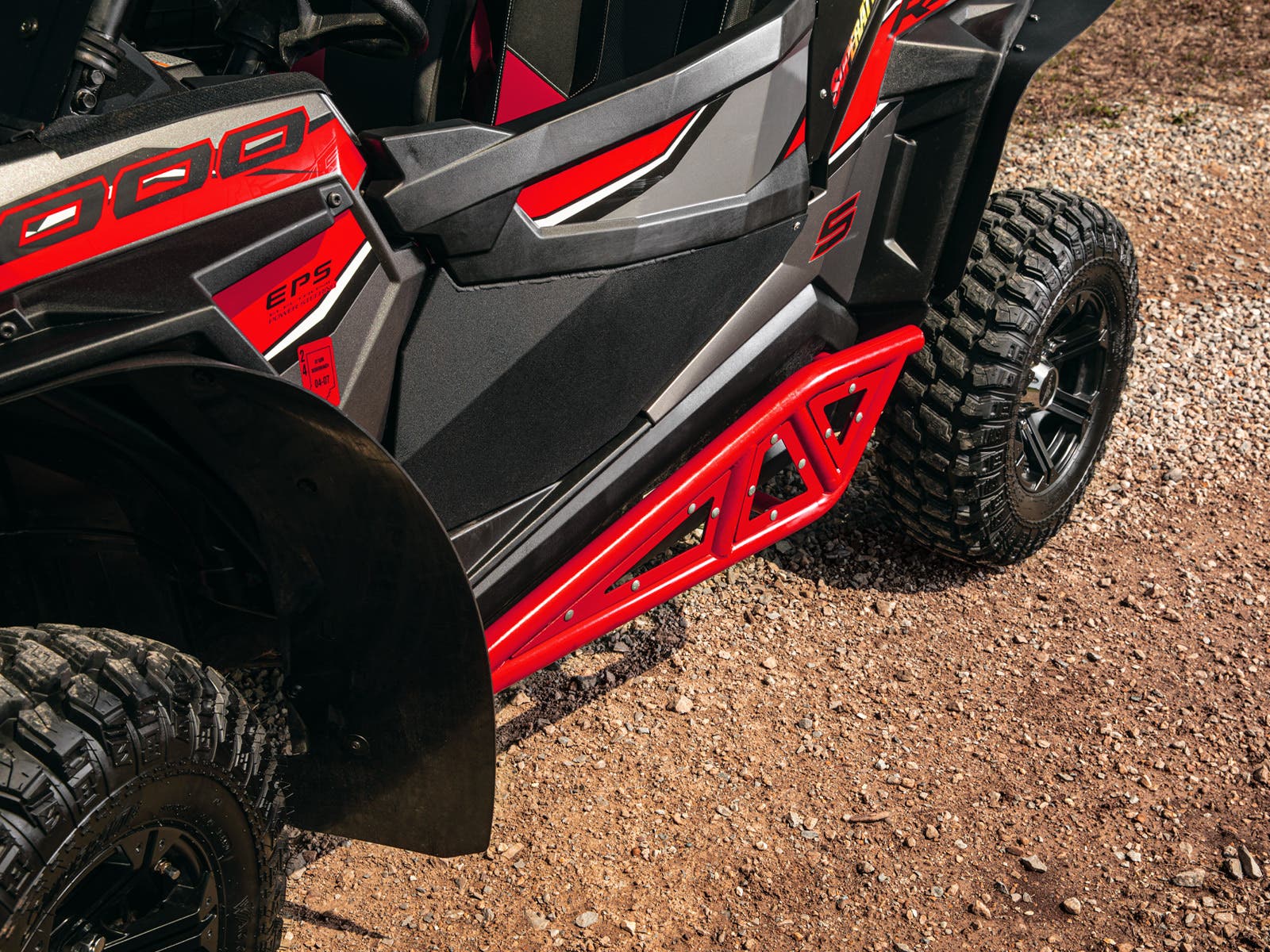 Polaris RZR XP Turbo Heavy-Duty Tube Rock Sliders - Image 2
