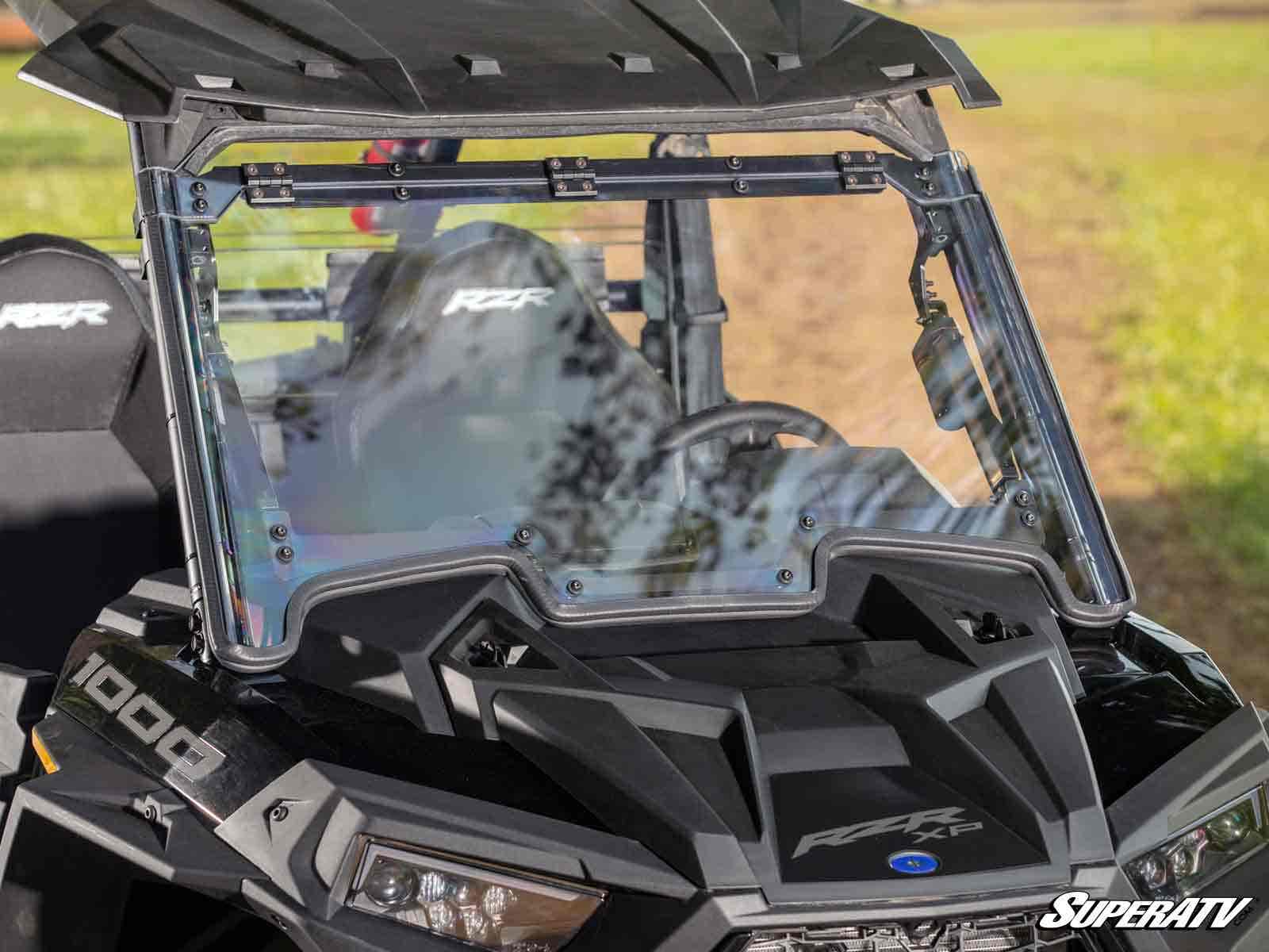 Polaris RZR XP Turbo MaxDrive Power Flip Windshield - Image 3