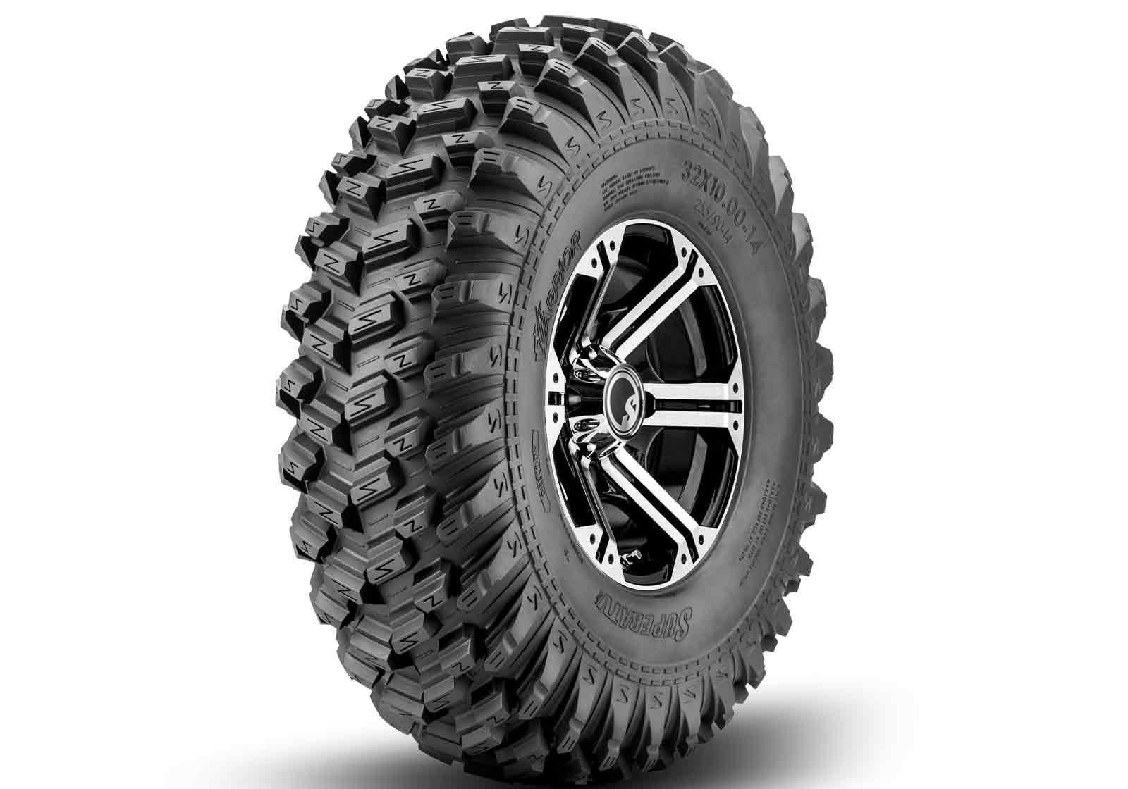 Standard XT Warrior Tires 32x10x14 on 14x7 Bandit H-Series Machined Finish Wheels 4/156 Pattern