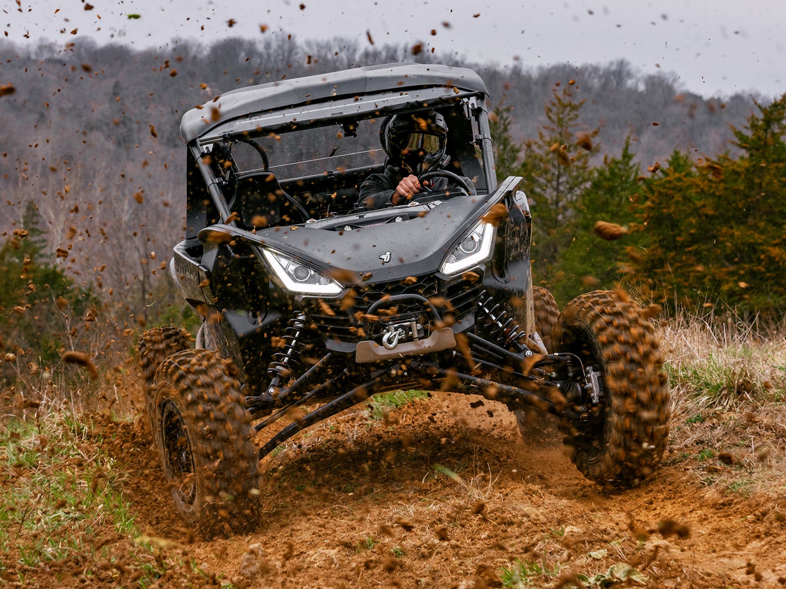 Standard XT Warrior Tires 32x10x15 on 15x7 Assault Industries Hellfire Matte Titanium Wheels 4/136 Pattern - Image 6