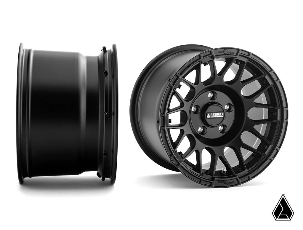 Standard XT Warrior Tires 35x10x15 on 15x10 Assault Industries Hellfire Satin Black Wheels 4/136 Pattern - Image 2