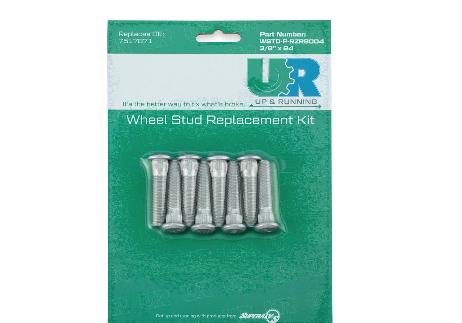 Up &amp; Running Polaris ATV Wheel Studs - 7517871 &amp; 7518378